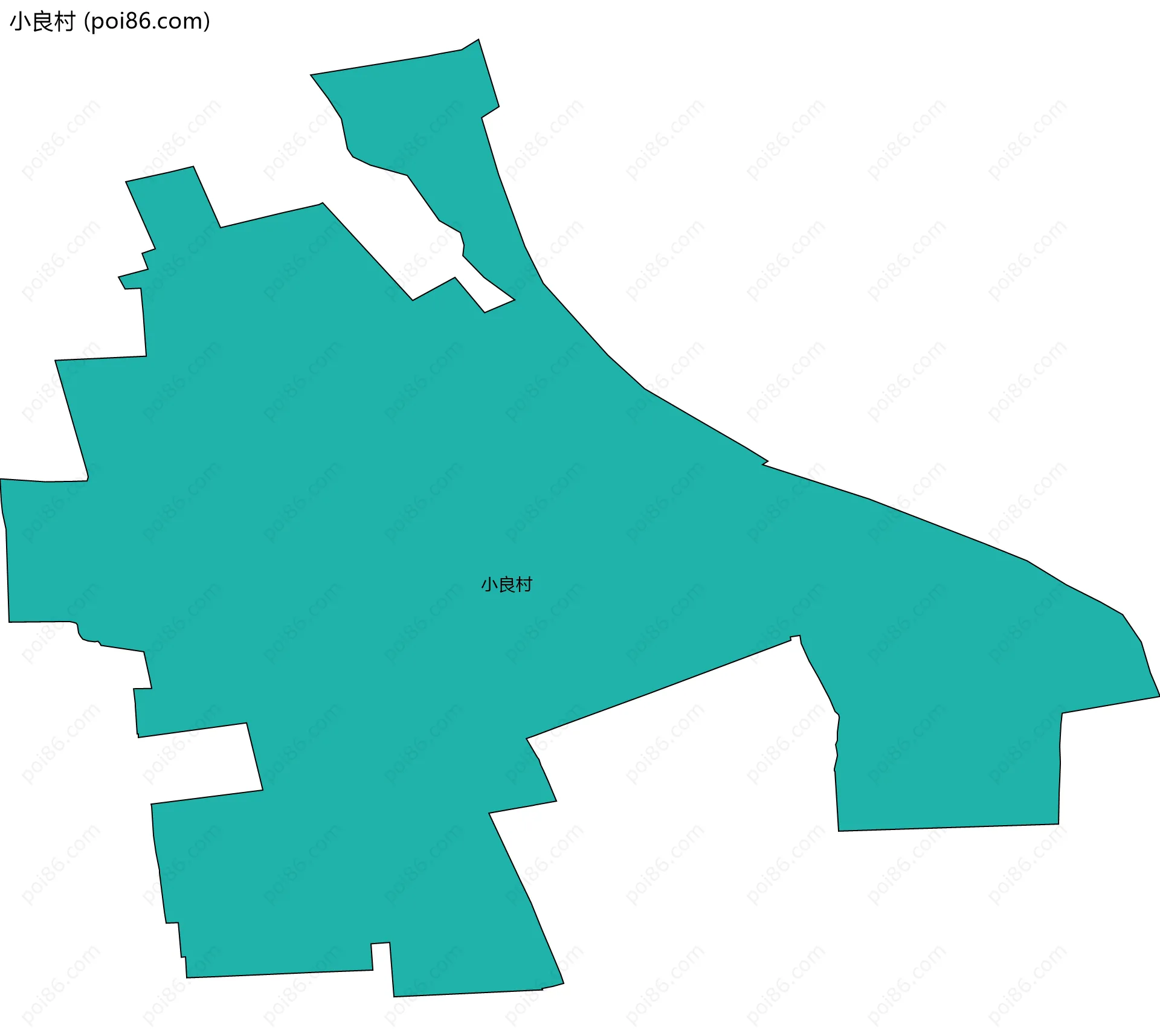 小良村边界地图