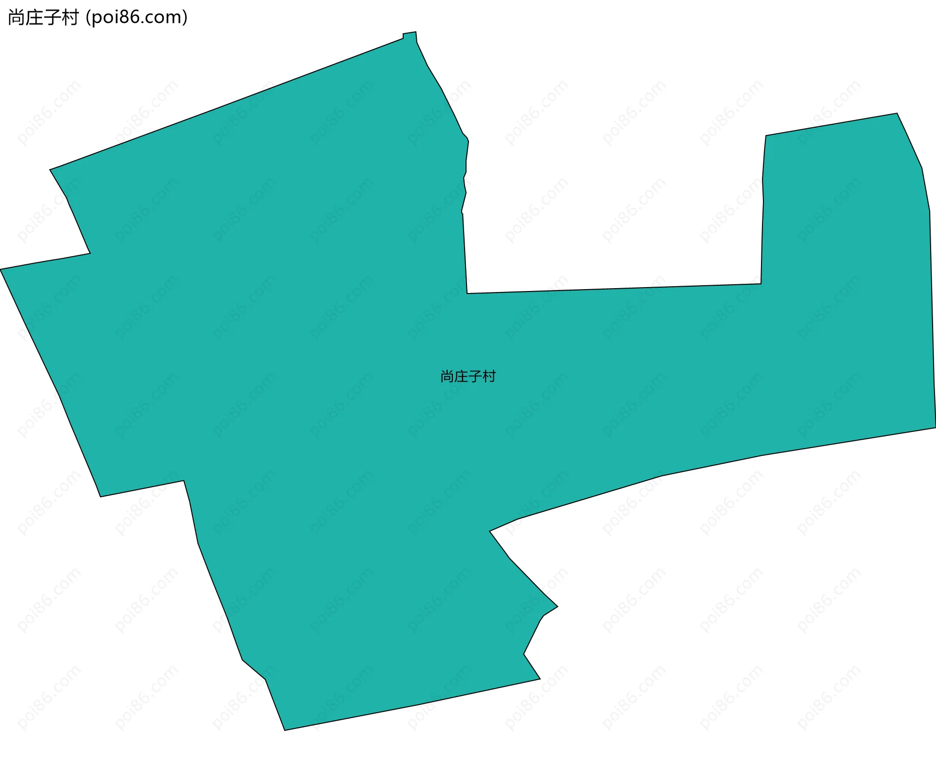 尚庄子村边界地图
