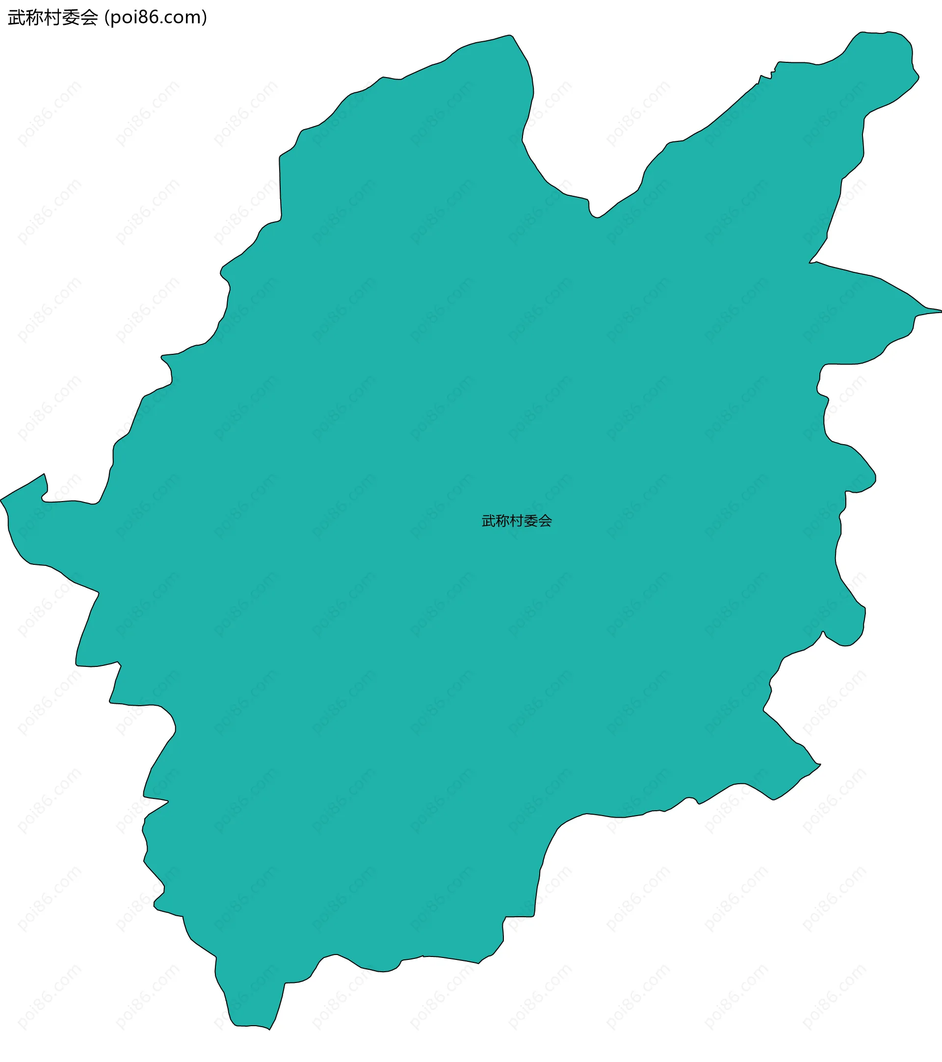 武称村委会边界地图