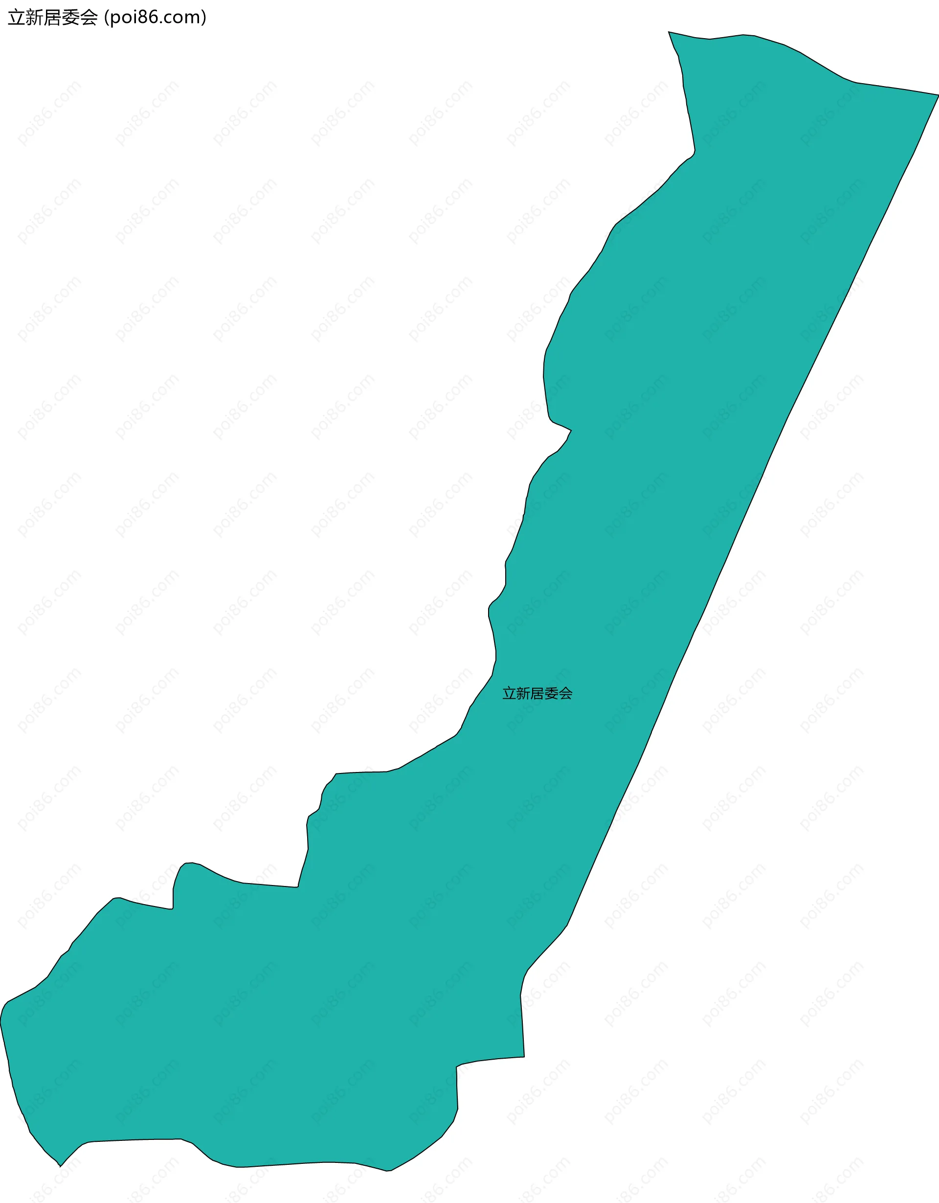 立新居委会边界地图