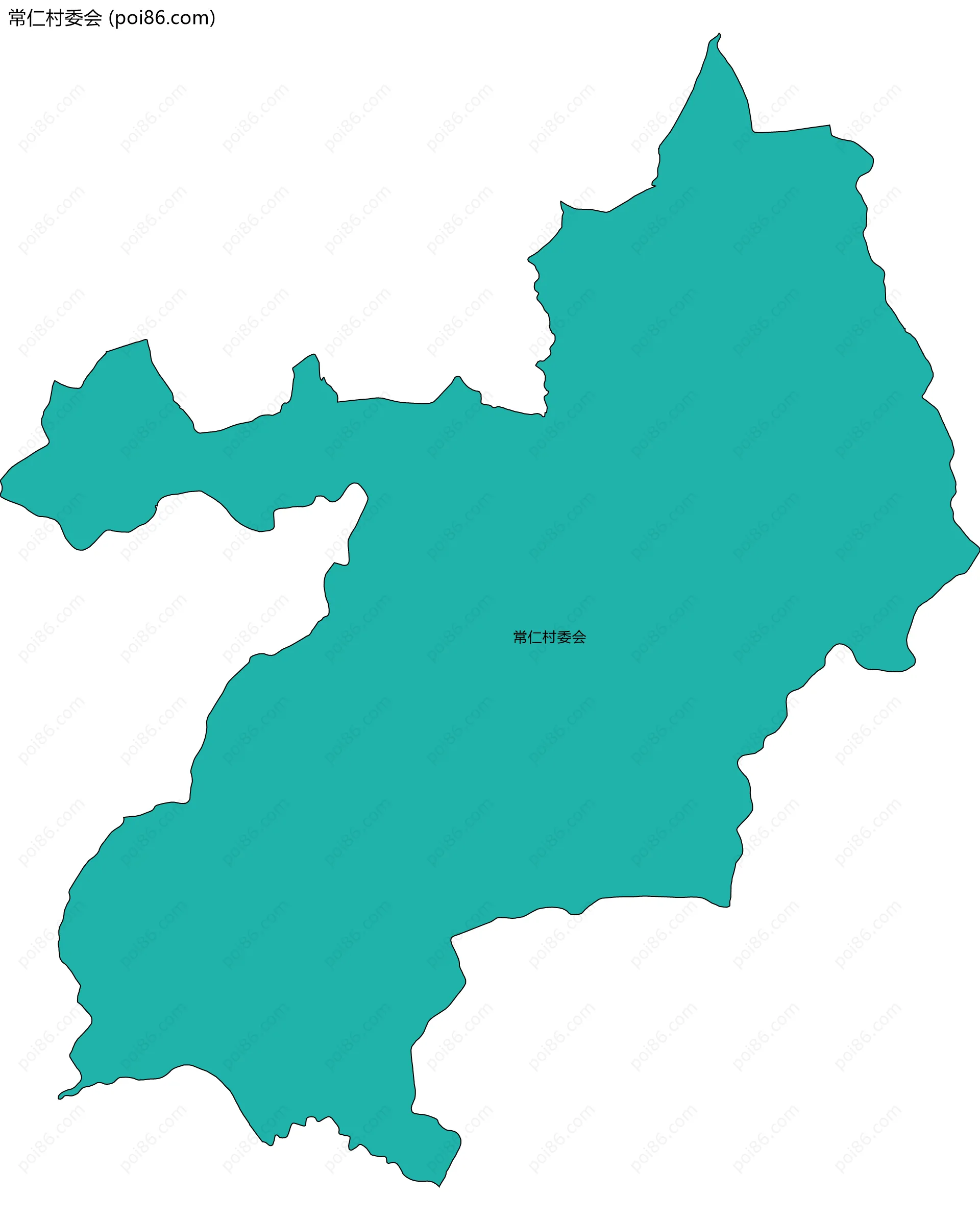 常仁村委会边界地图