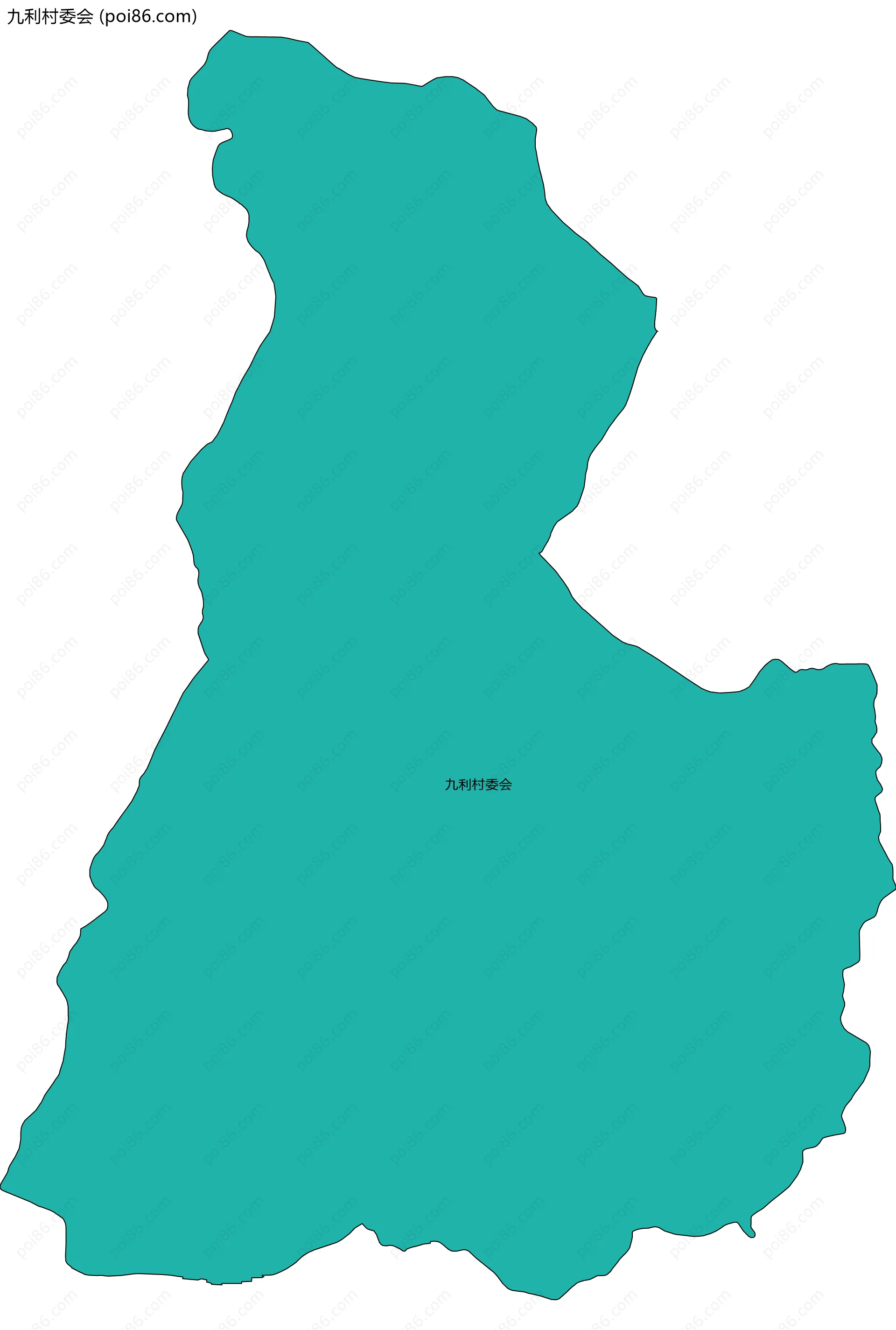 九利村委会边界地图