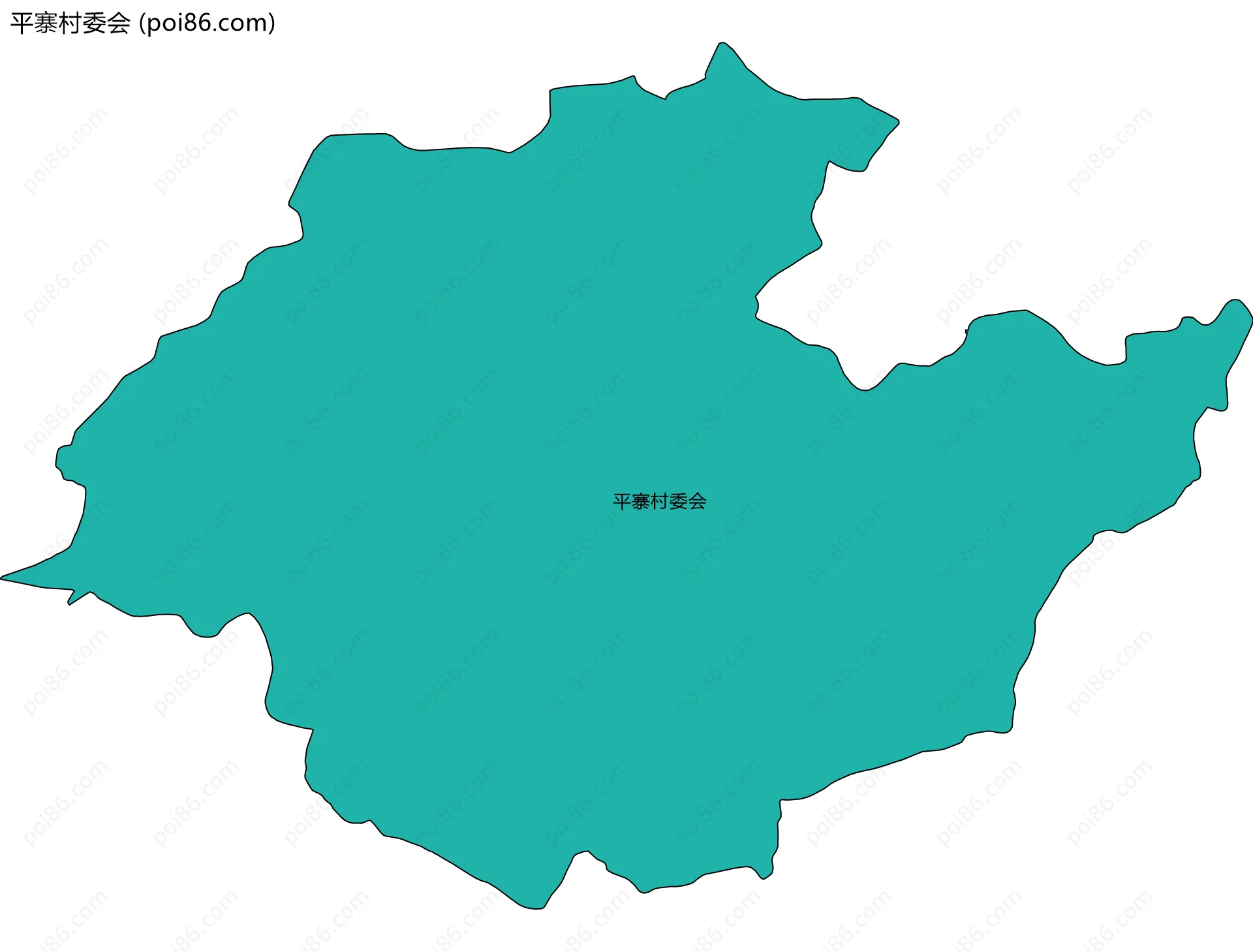 平寨村委会边界地图