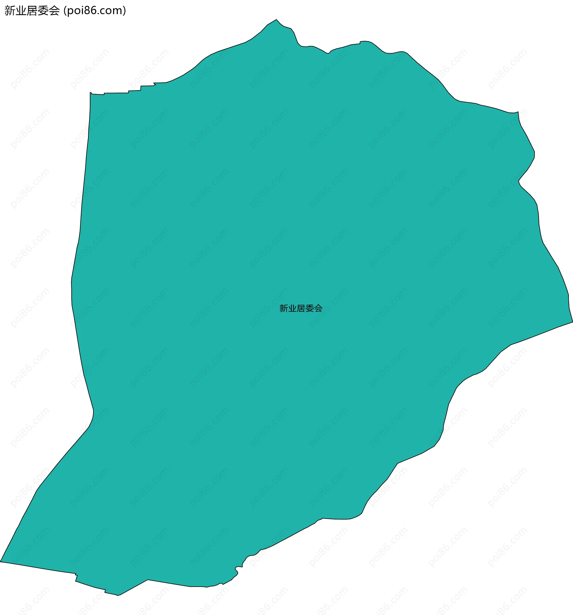 新业居委会边界地图