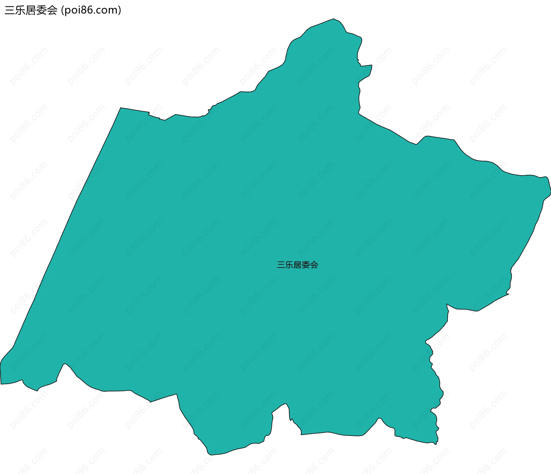 三乐居委会边界地图