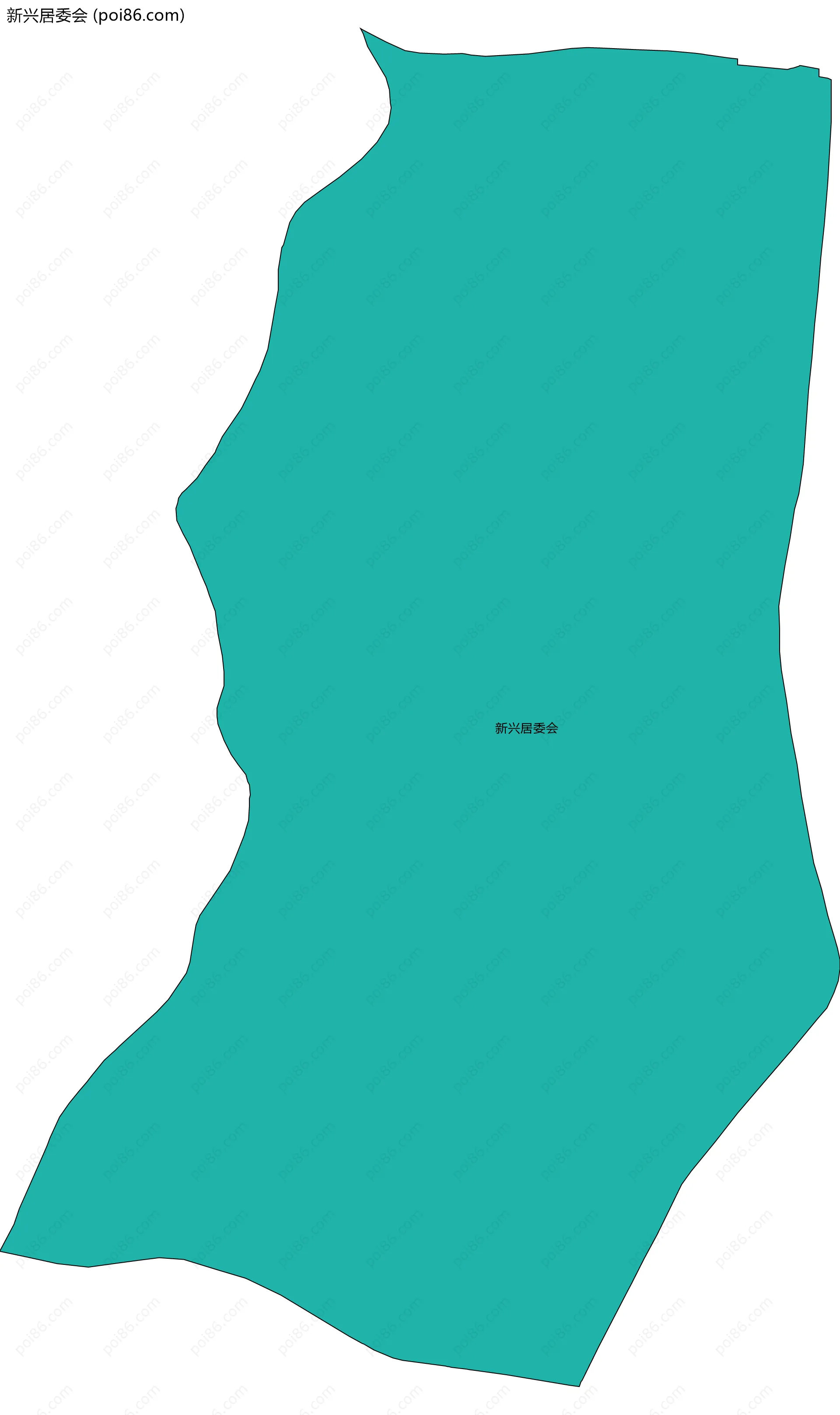 新兴居委会边界地图