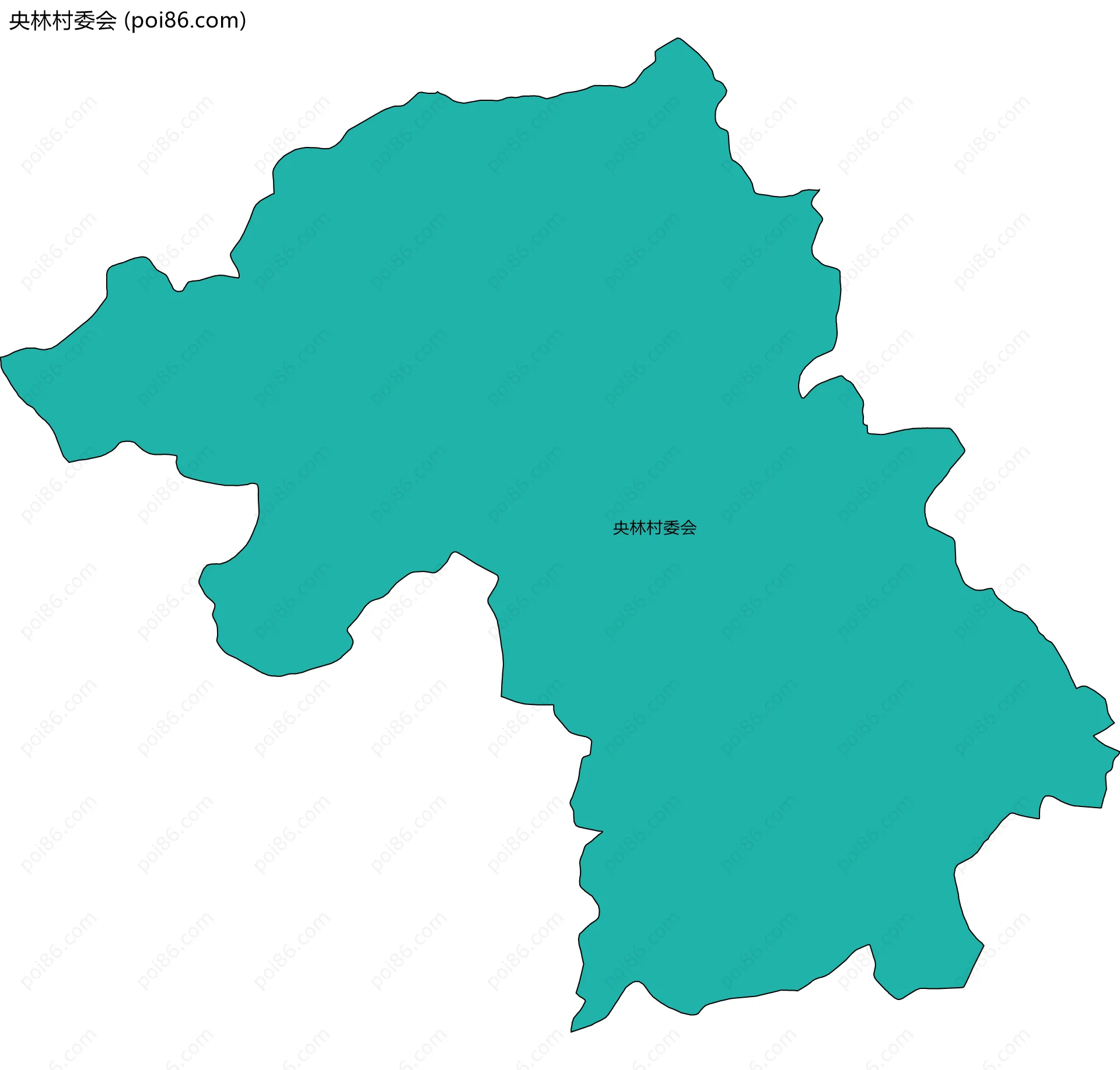央林村委会边界地图