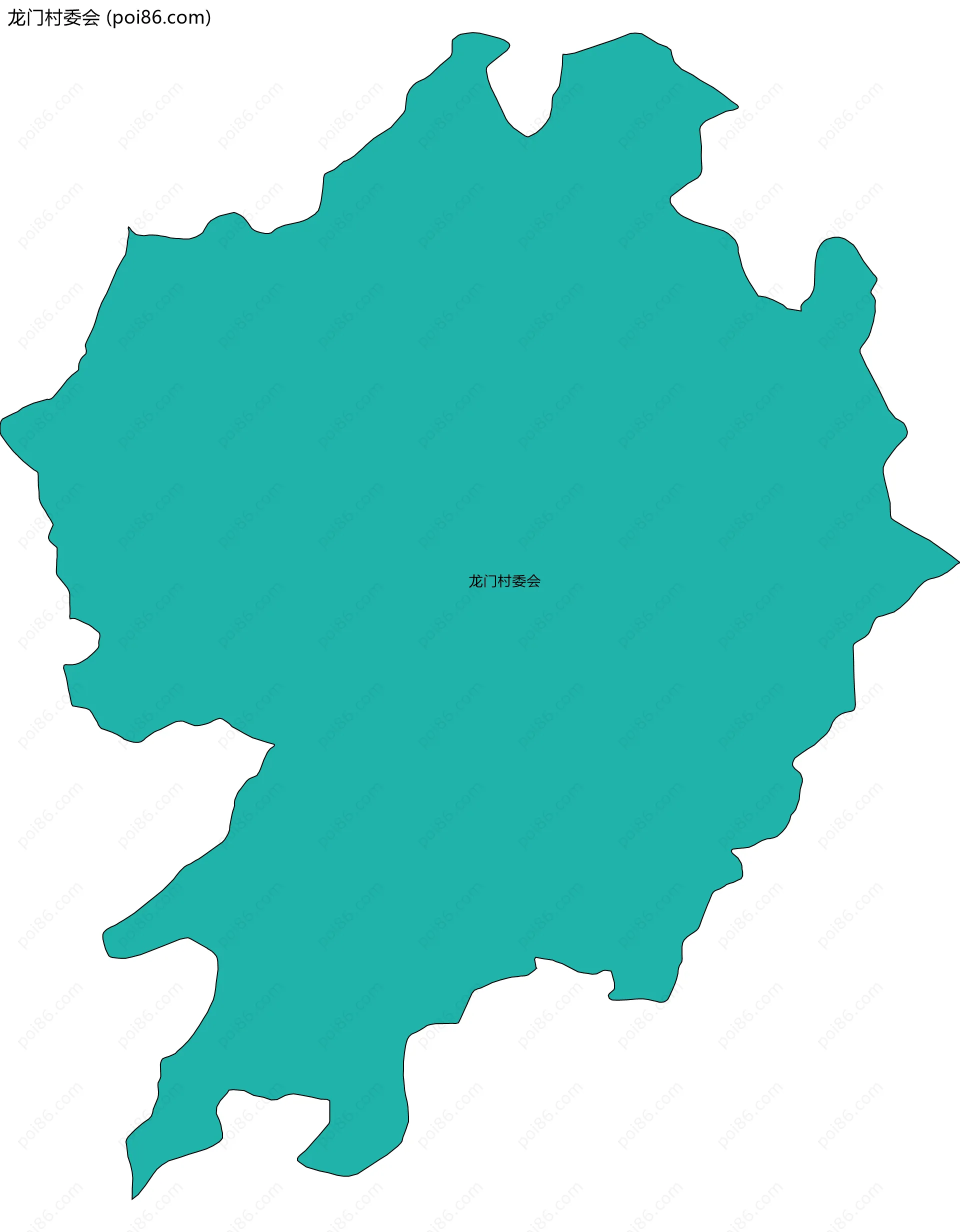 龙门村委会边界地图