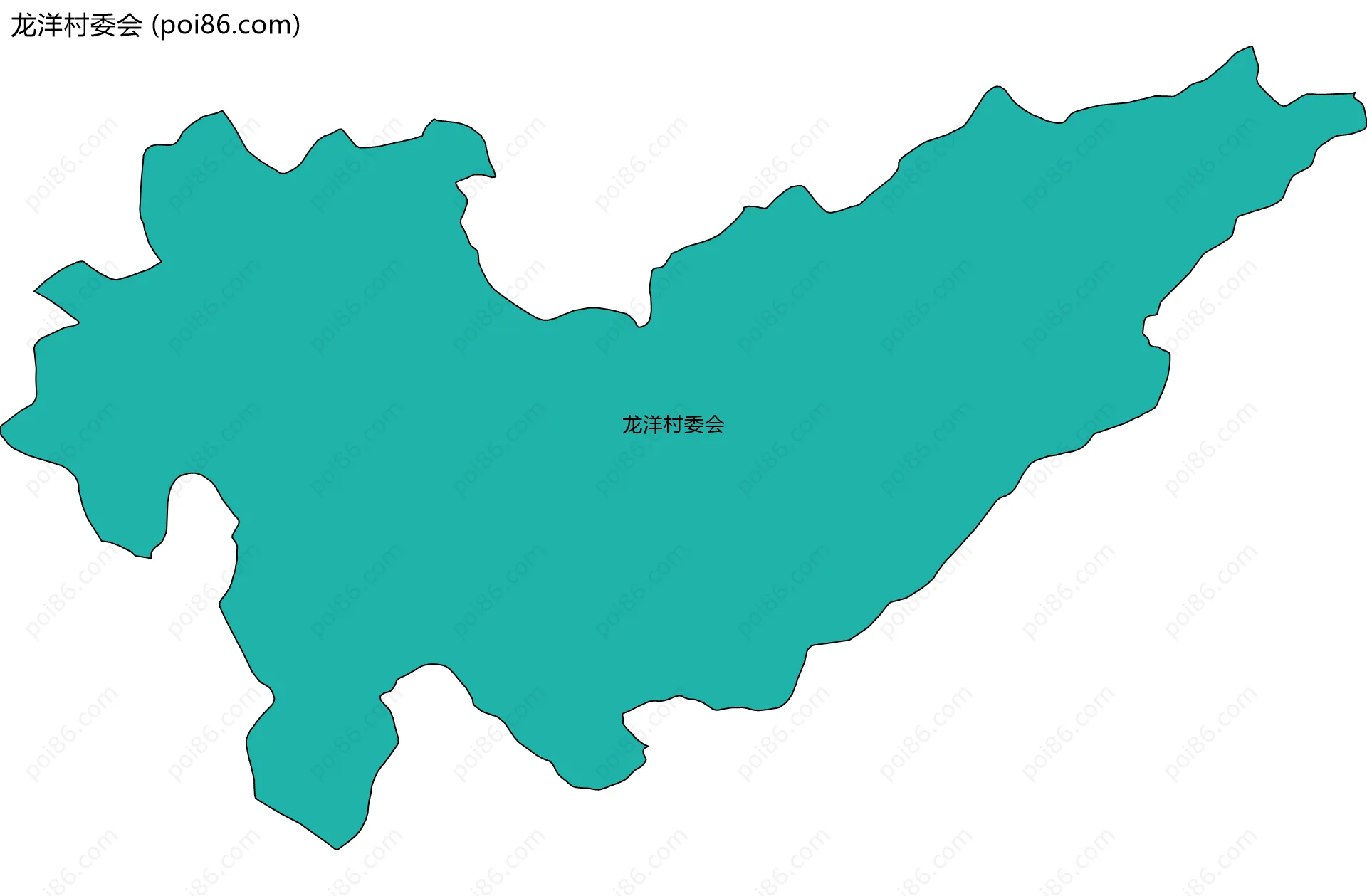 龙洋村委会边界地图