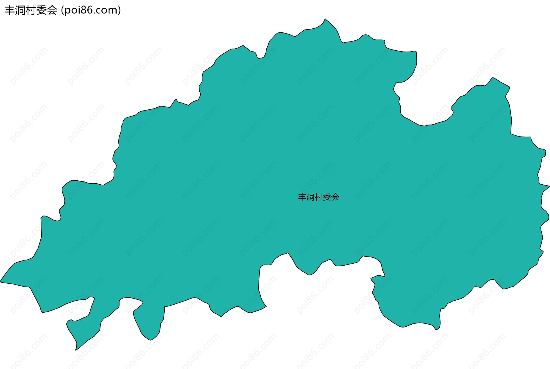 丰洞村委会边界地图