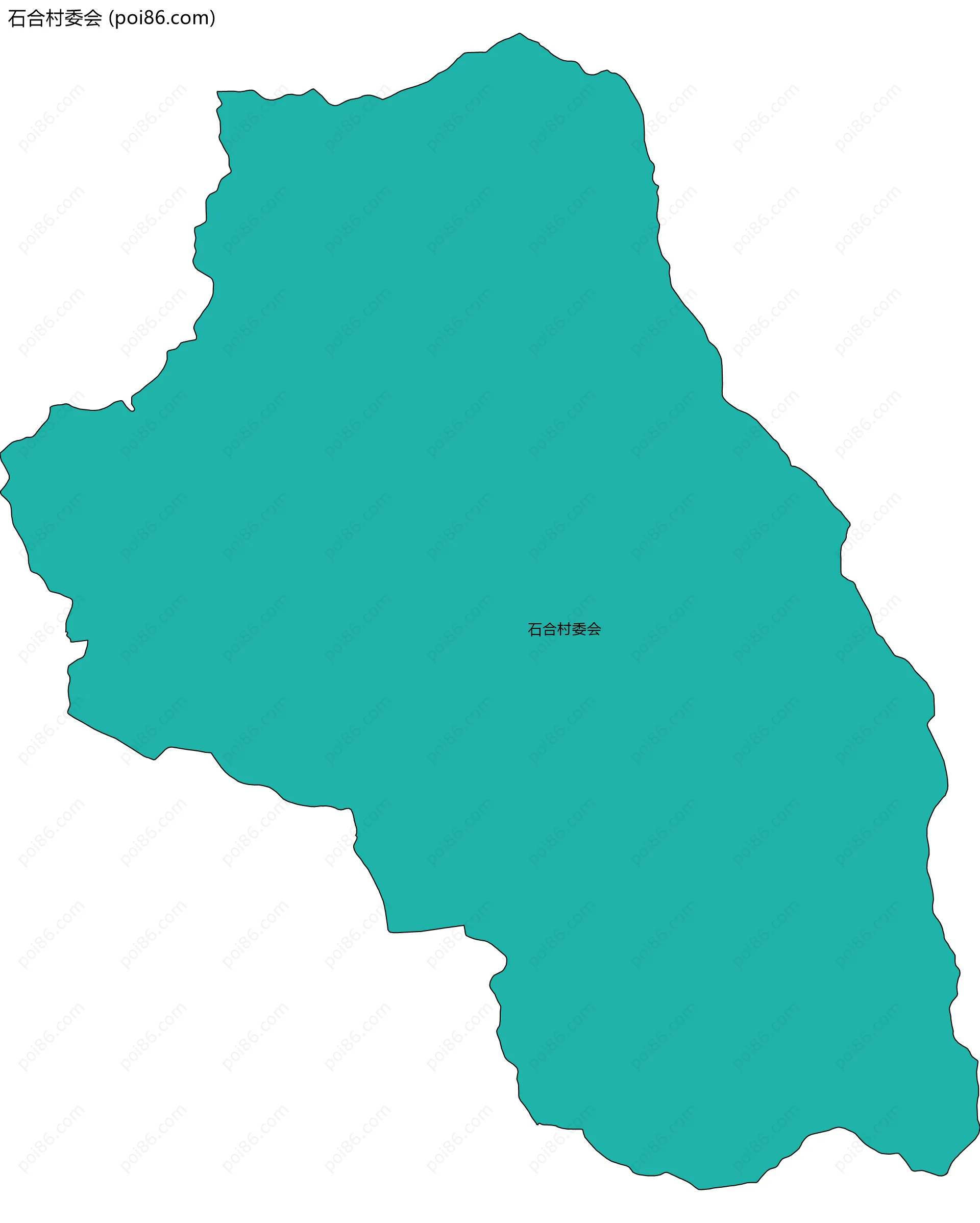 石合村委会边界地图