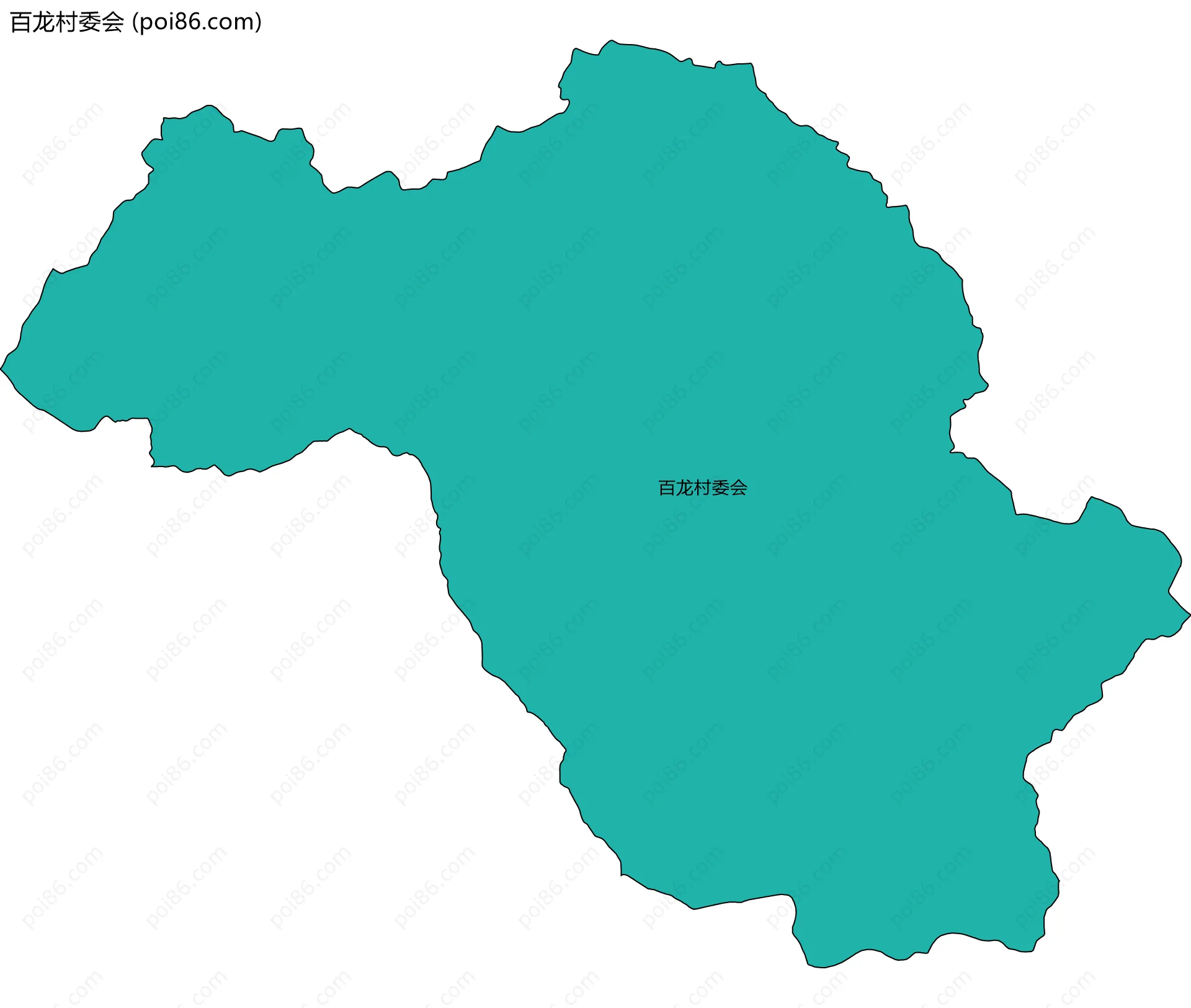 百龙村委会边界地图
