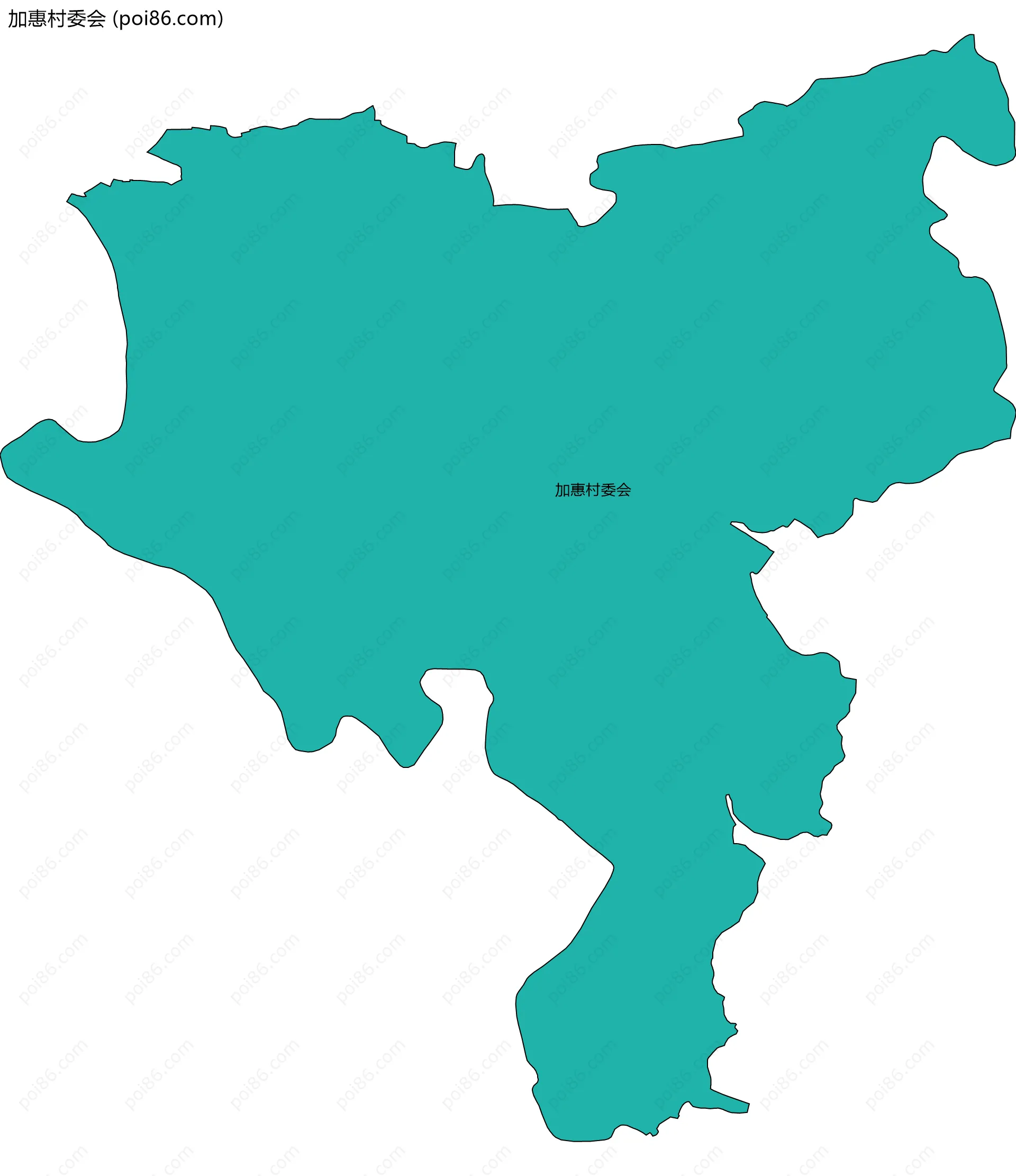 加惠村委会边界地图