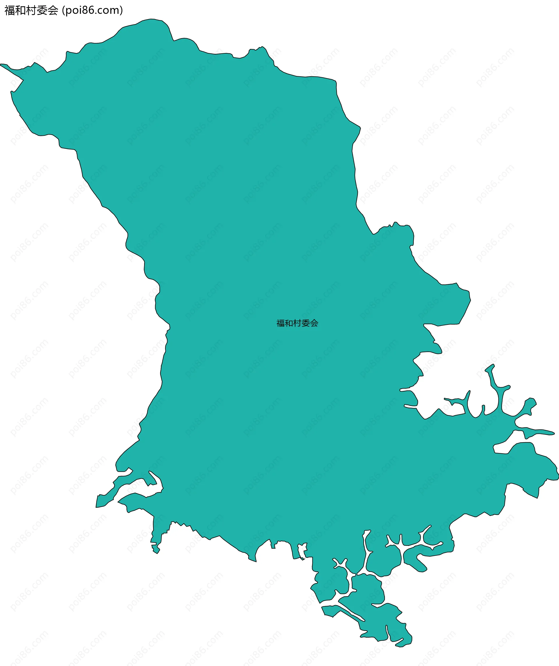 福和村委会边界地图