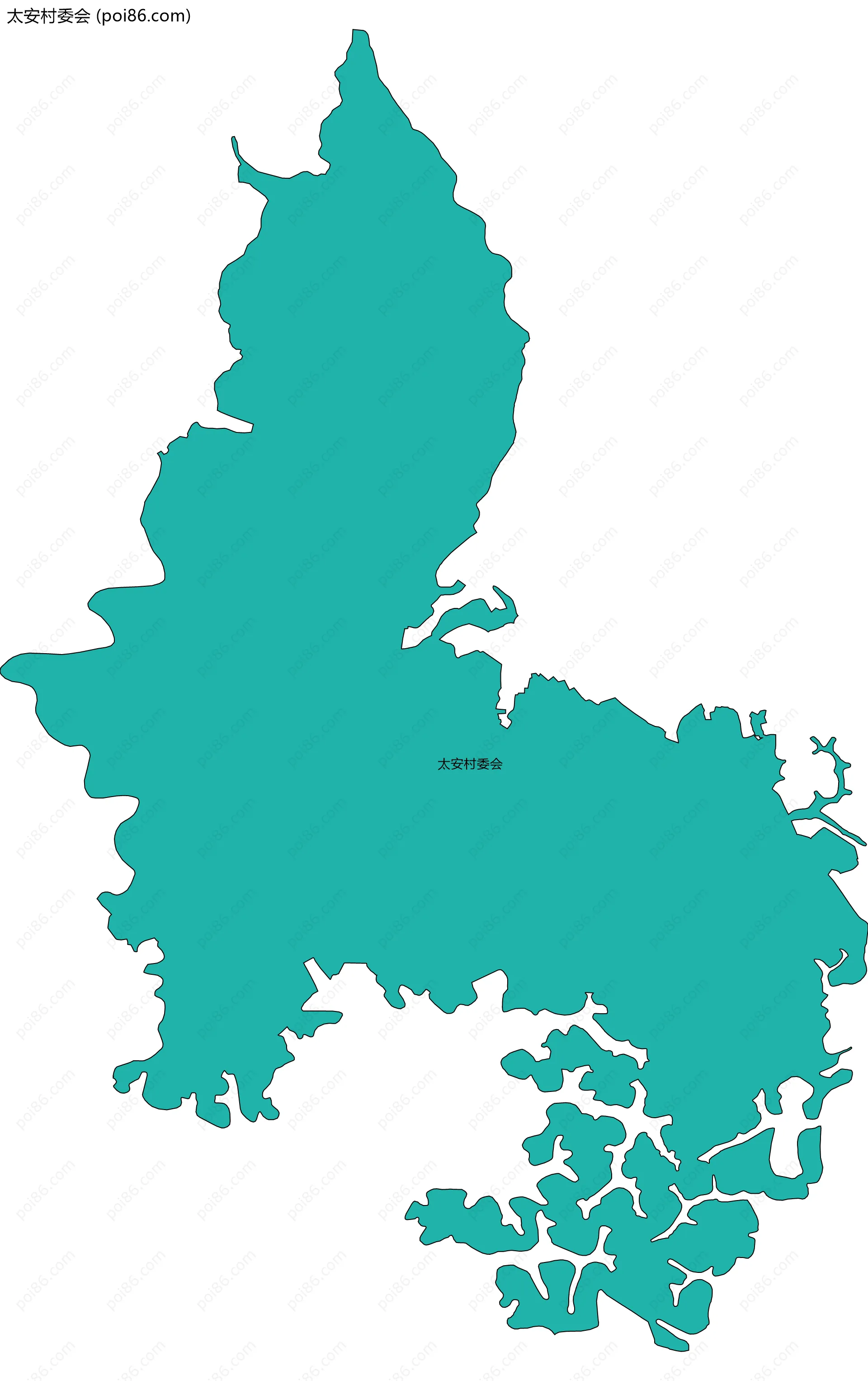 太安村委会边界地图