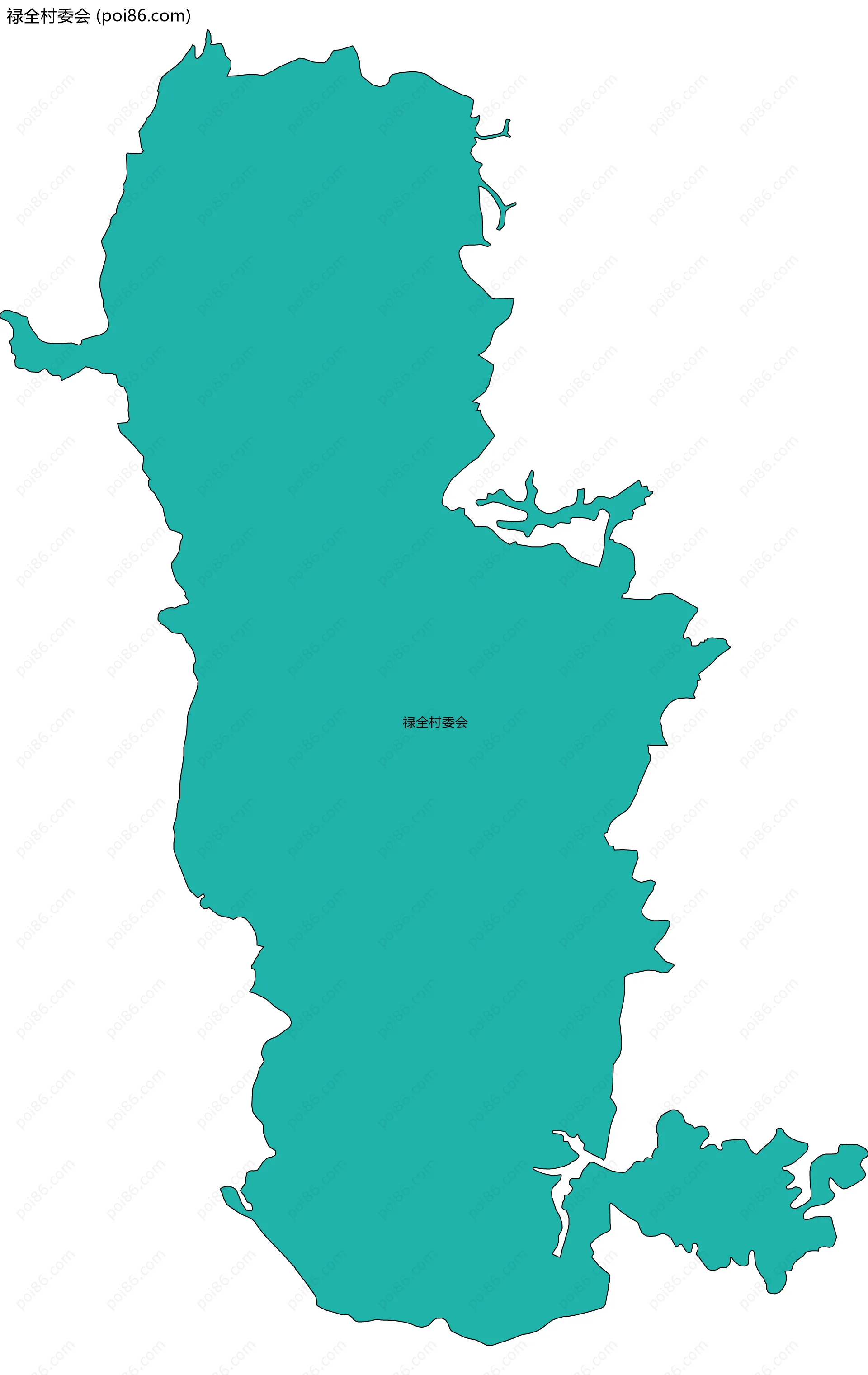 禄全村委会边界地图