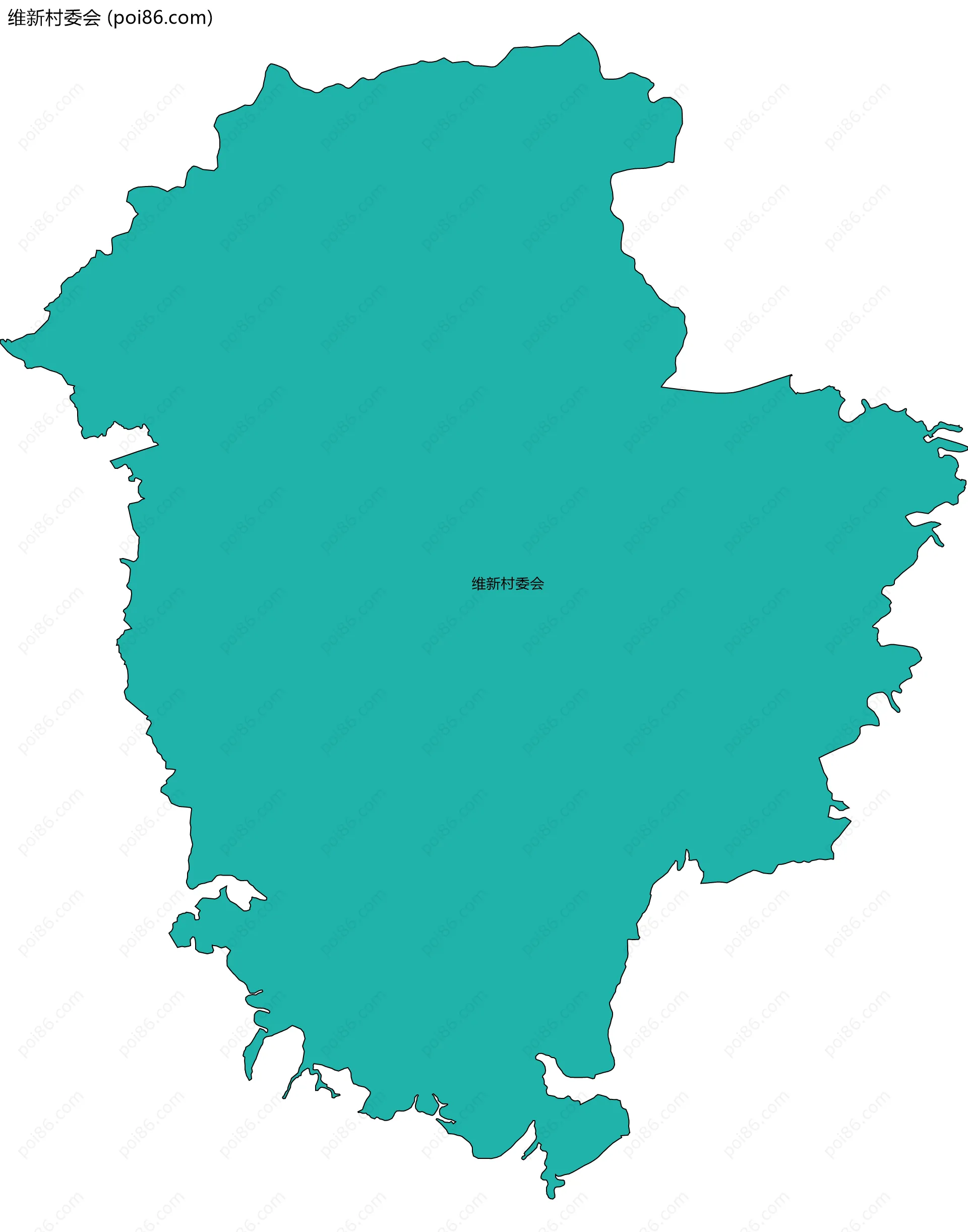 维新村委会边界地图