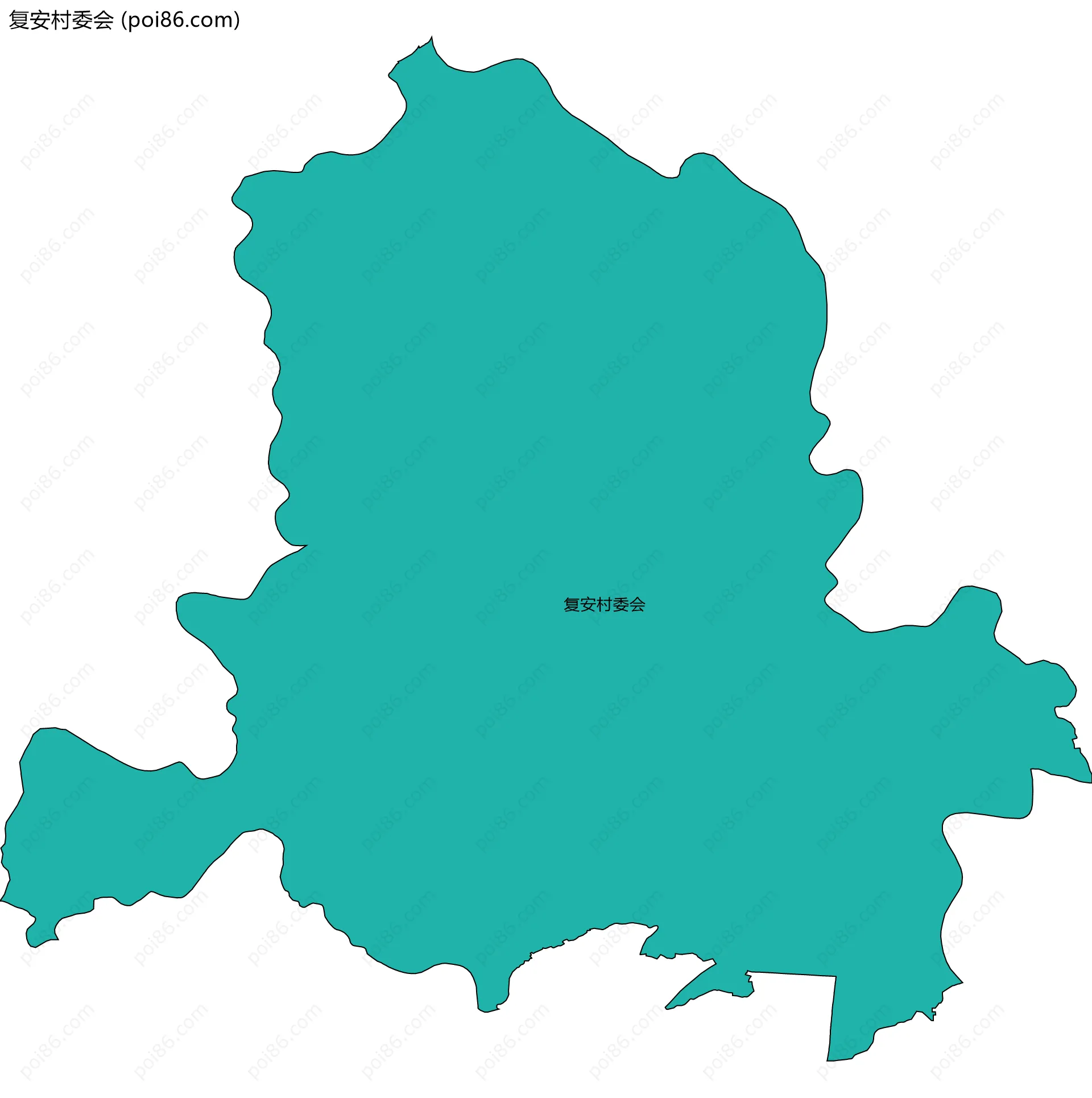 复安村委会边界地图