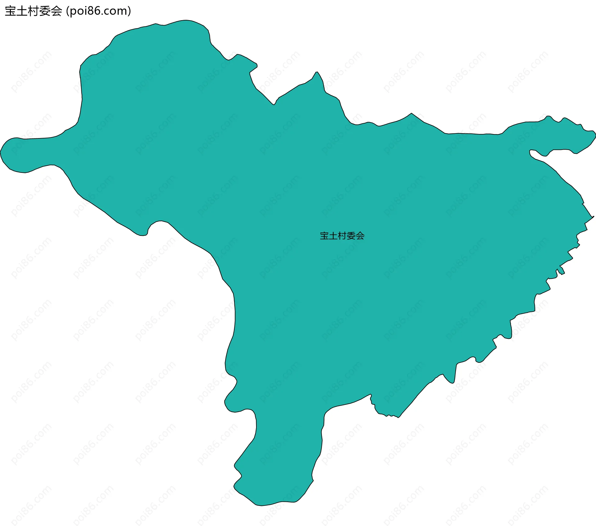 宝土村委会边界地图