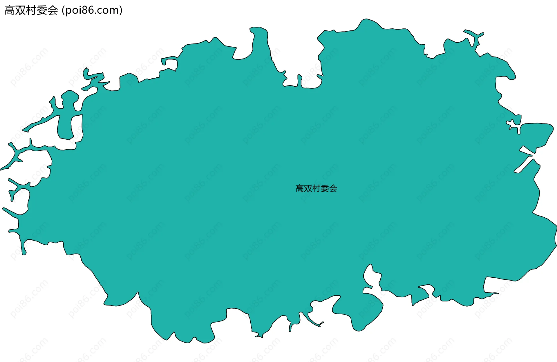 高双村委会边界地图