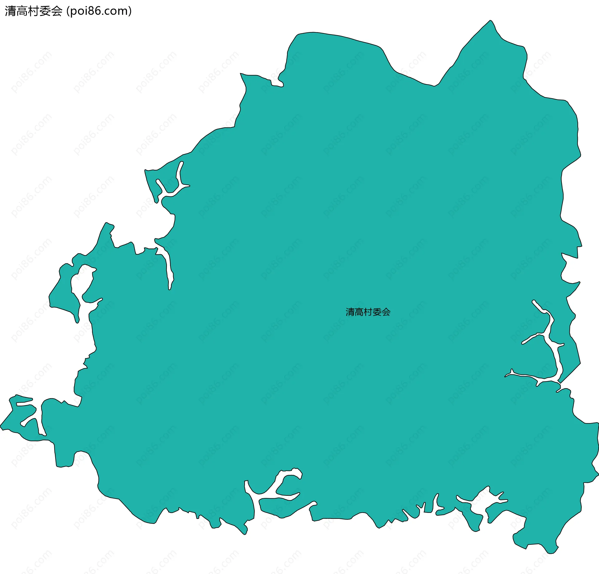 清高村委会边界地图