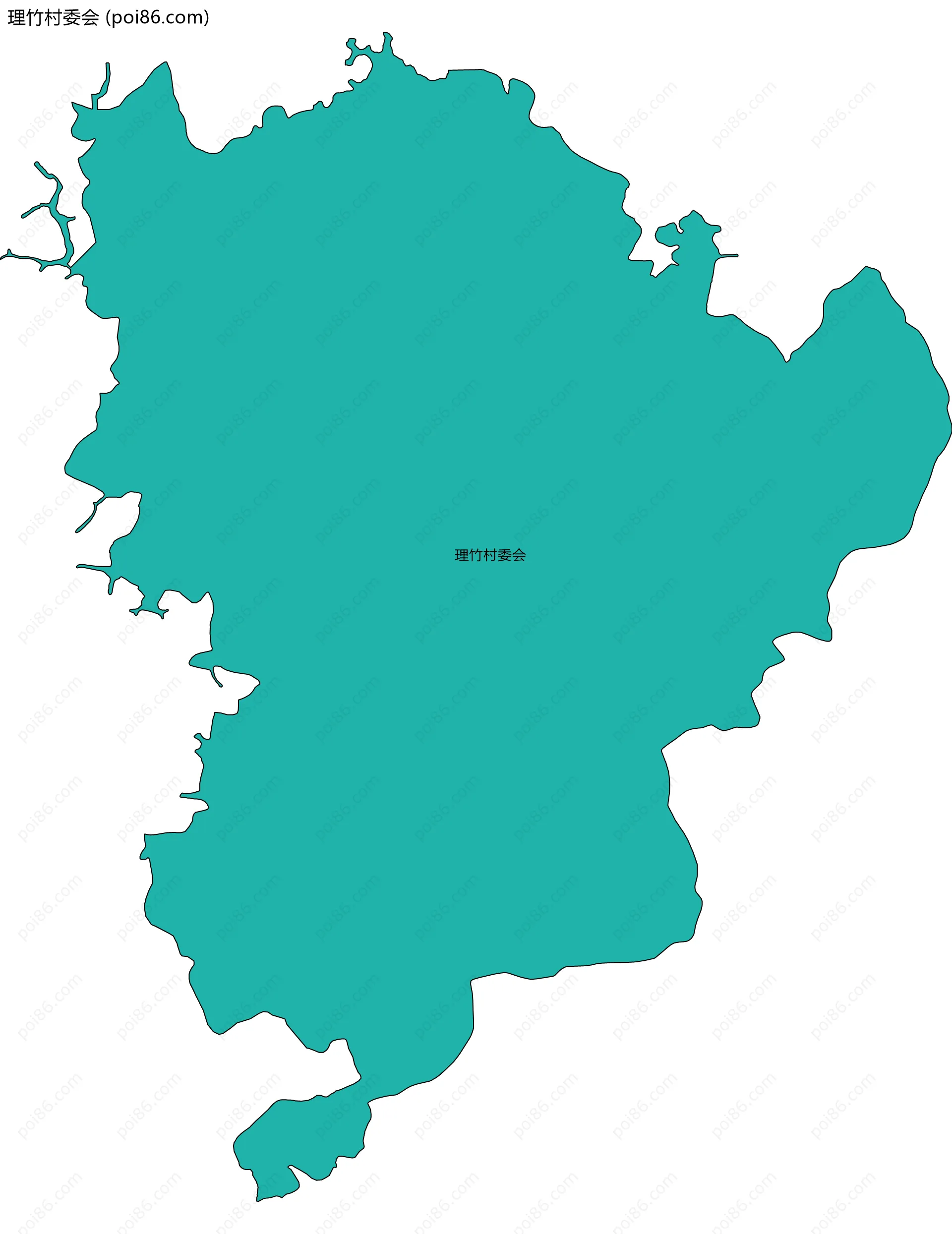 理竹村委会边界地图