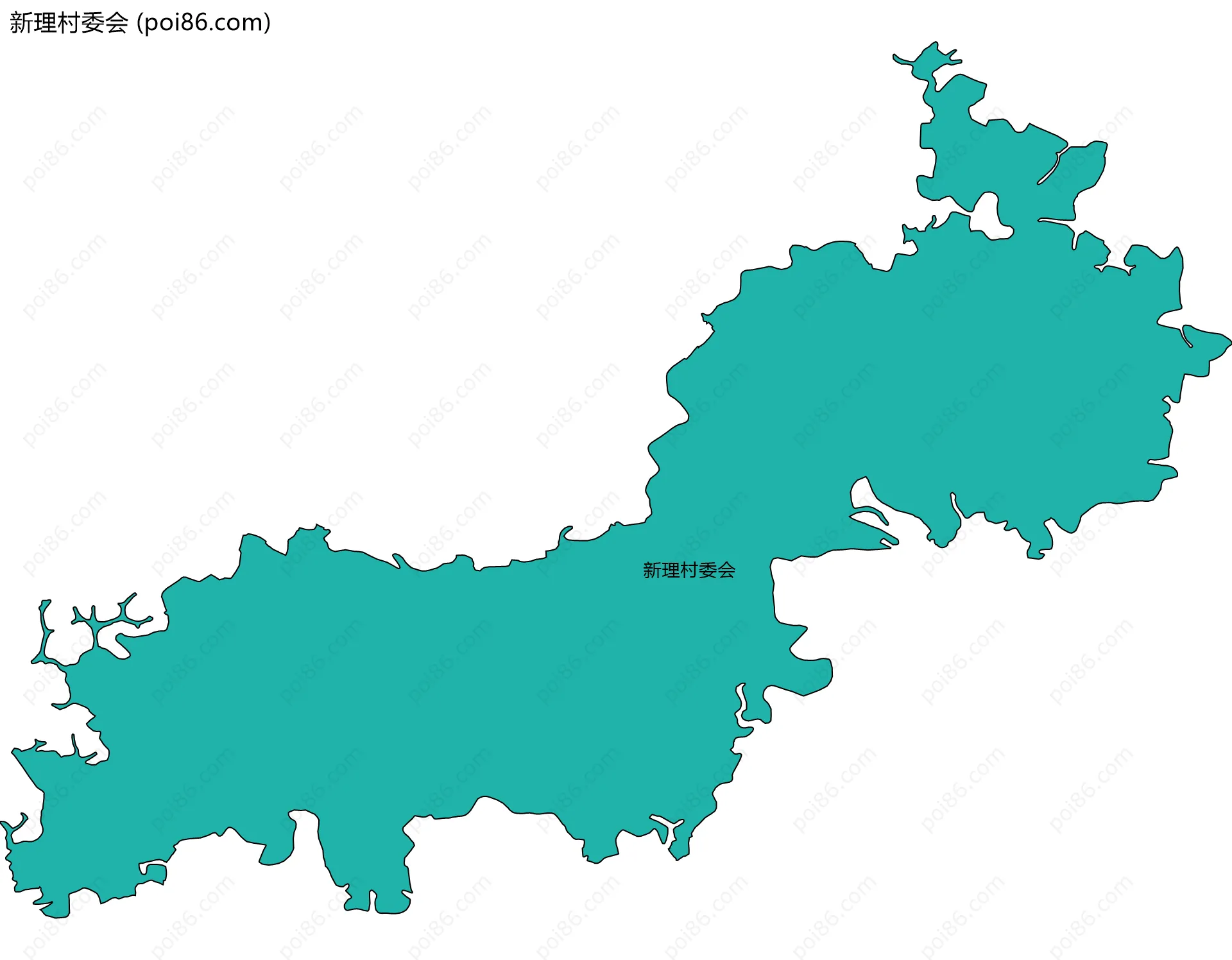 新理村委会边界地图
