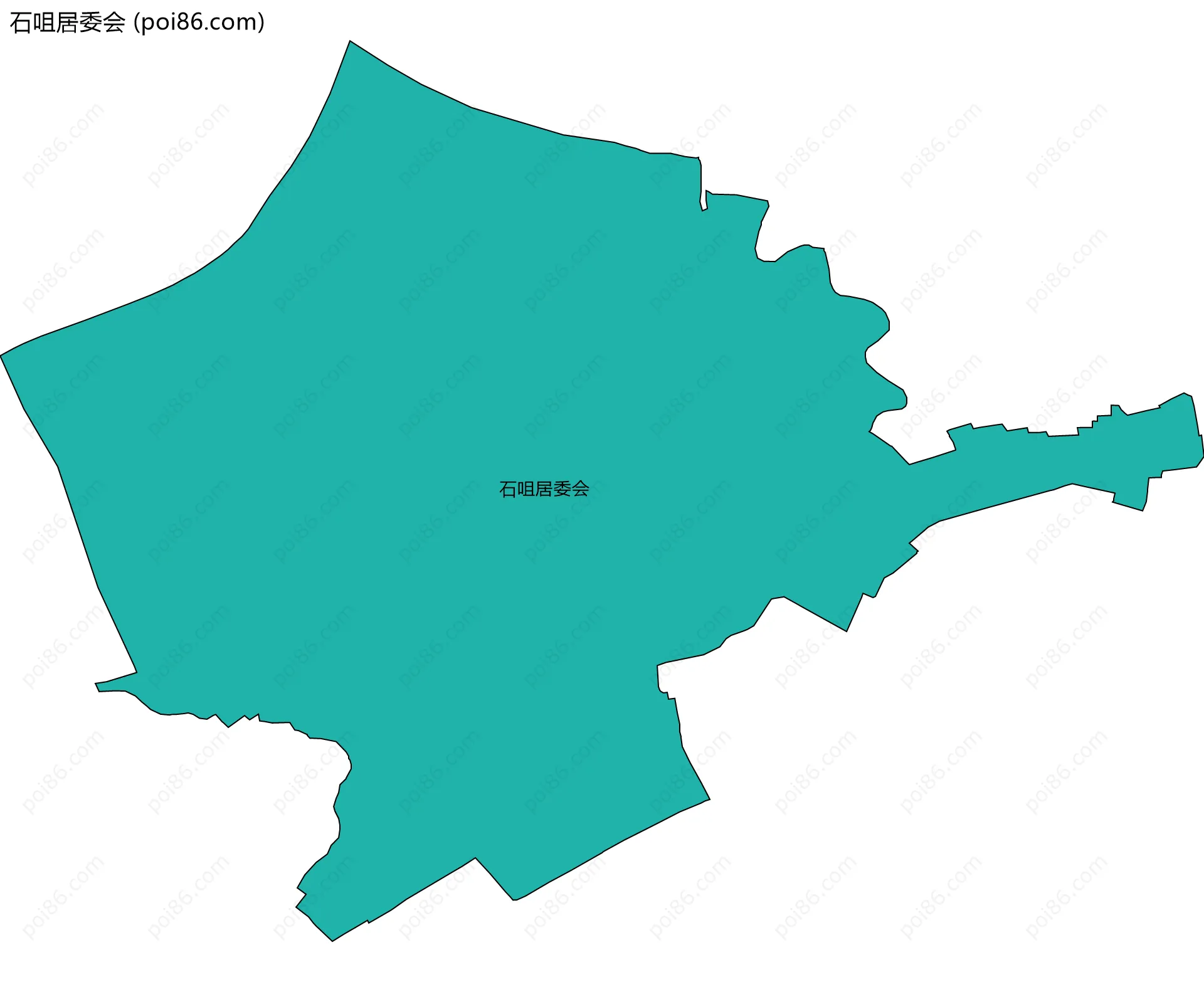 石咀居委会边界地图