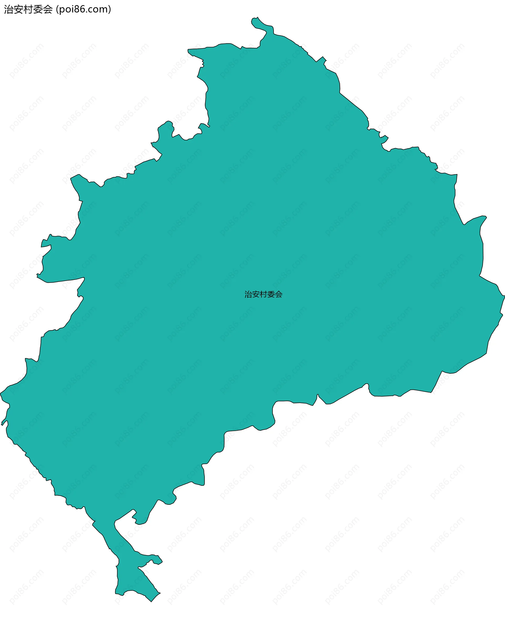 治安村委会边界地图