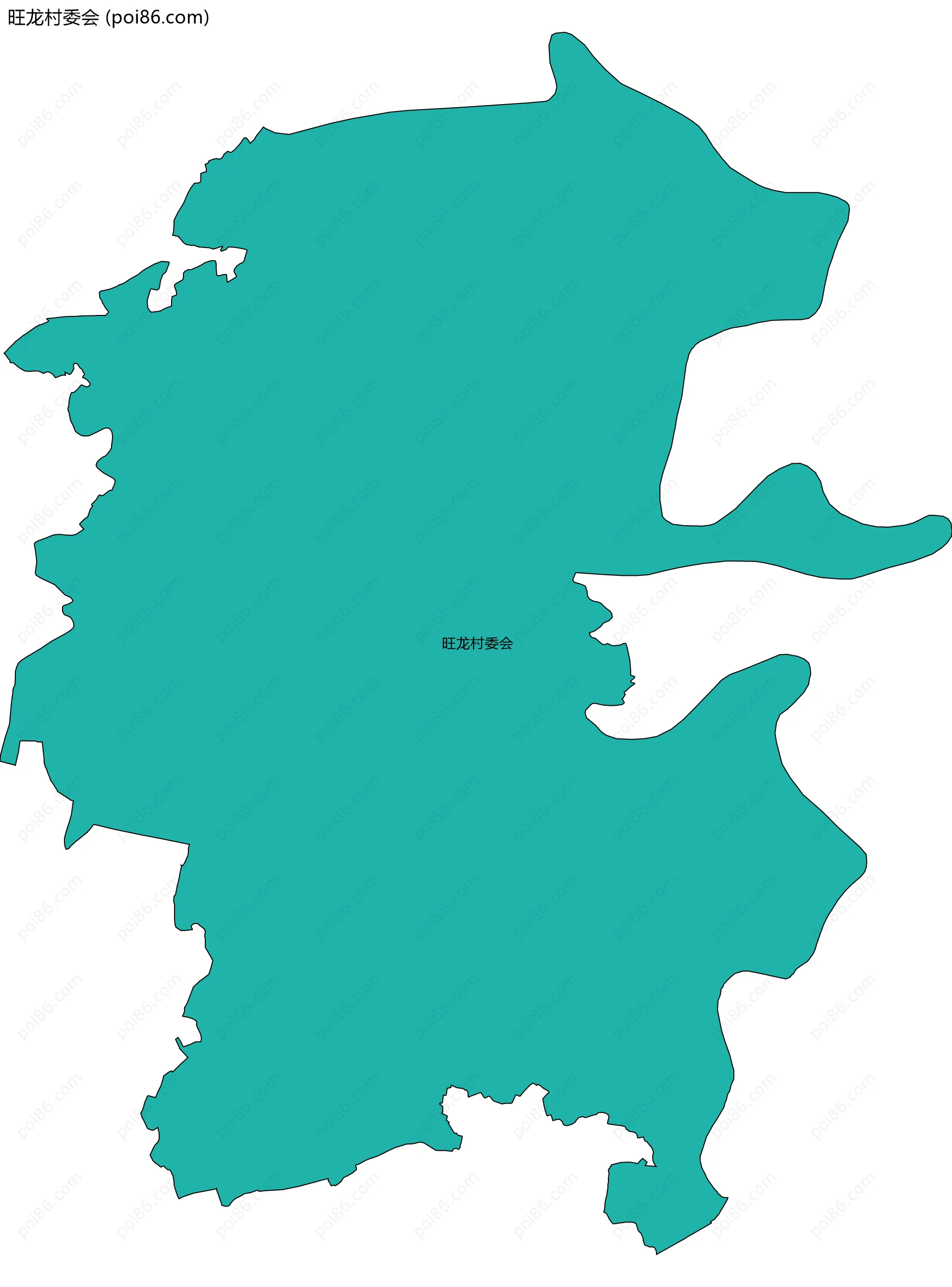 旺龙村委会边界地图