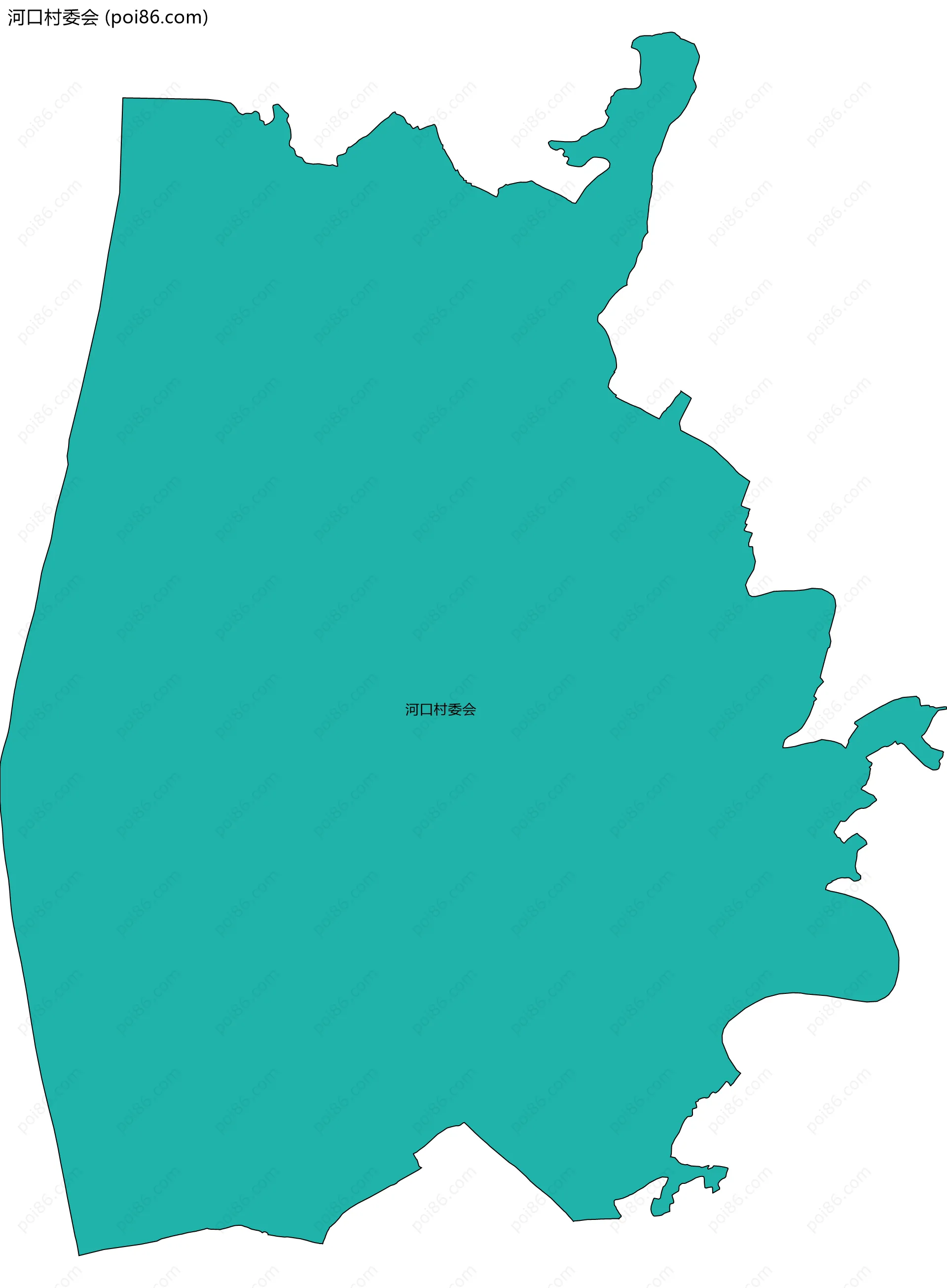 河口村委会边界地图