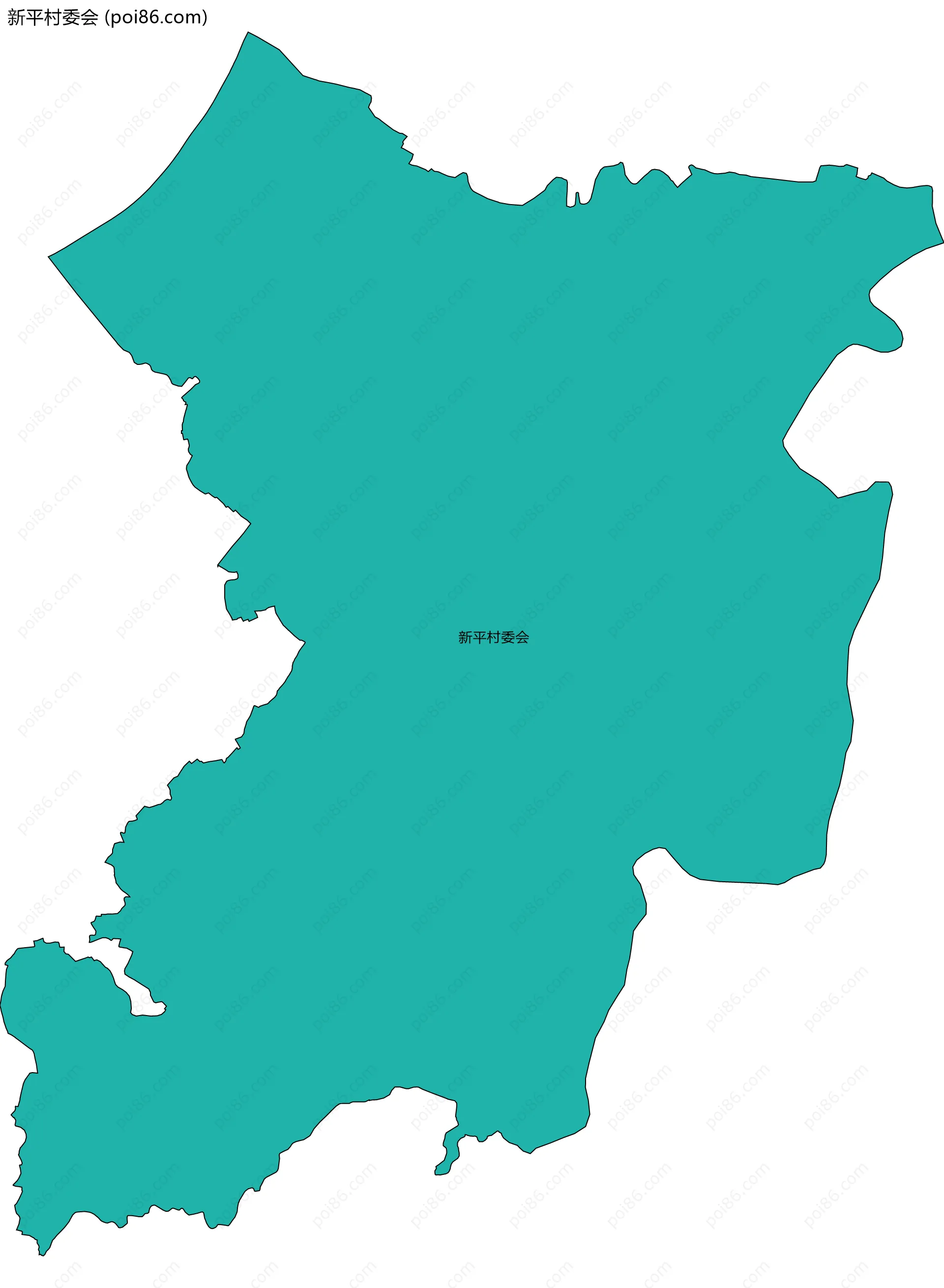 新平村委会边界地图