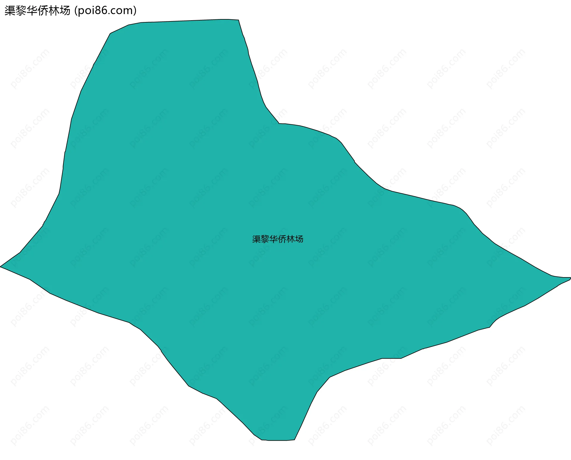 渠黎华侨林场边界地图