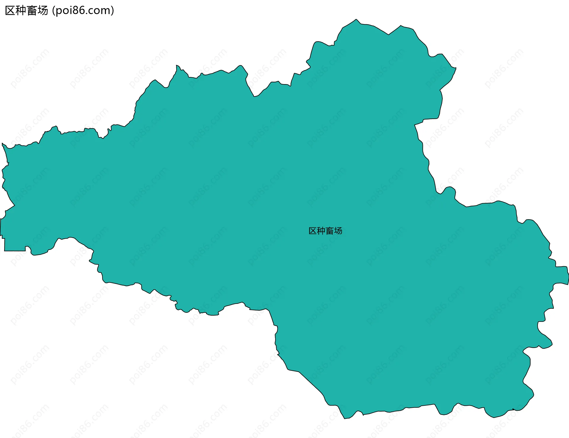 区种畜场边界地图