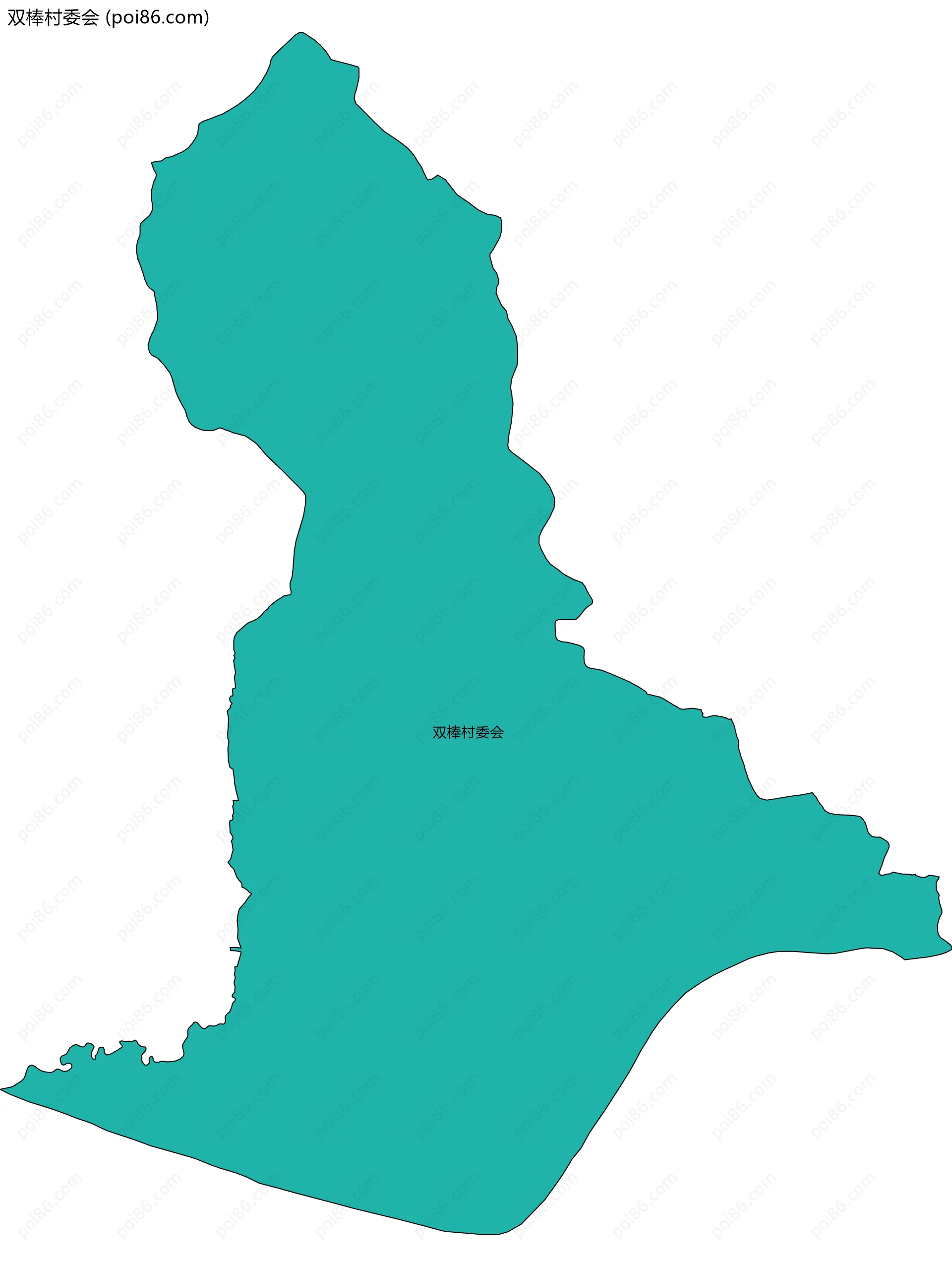 双棒村委会边界地图