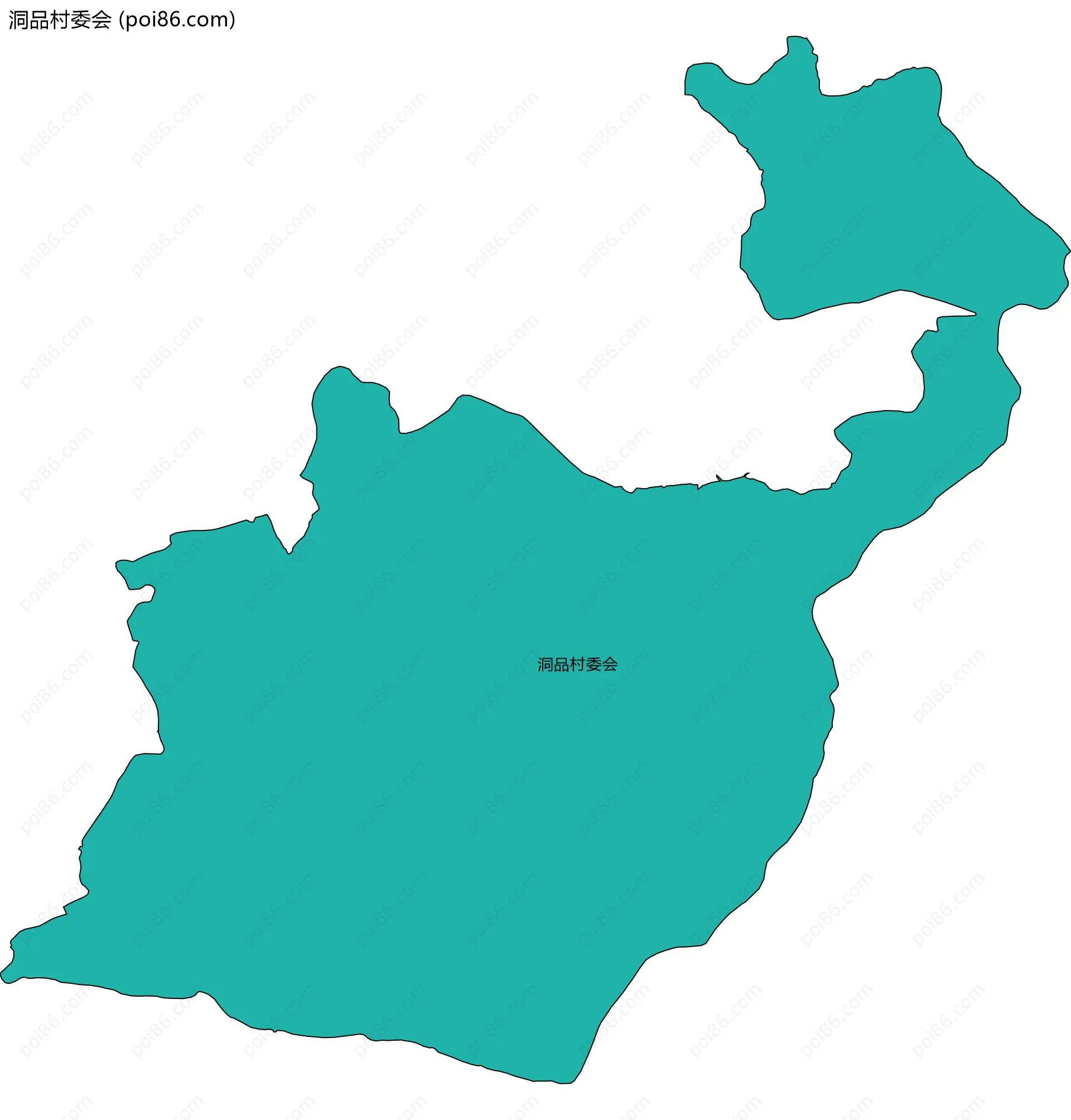 洞品村委会边界地图