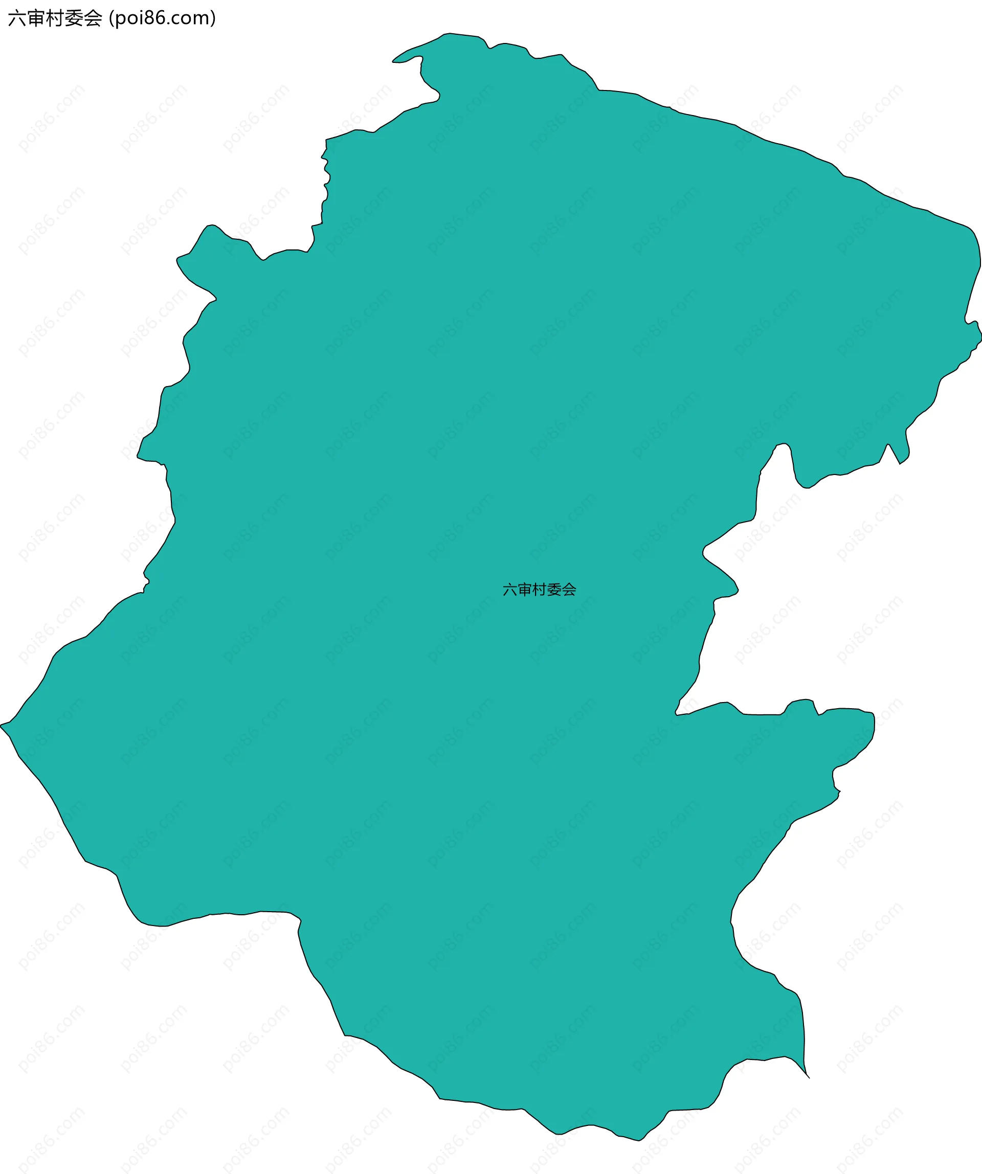 六审村委会边界地图