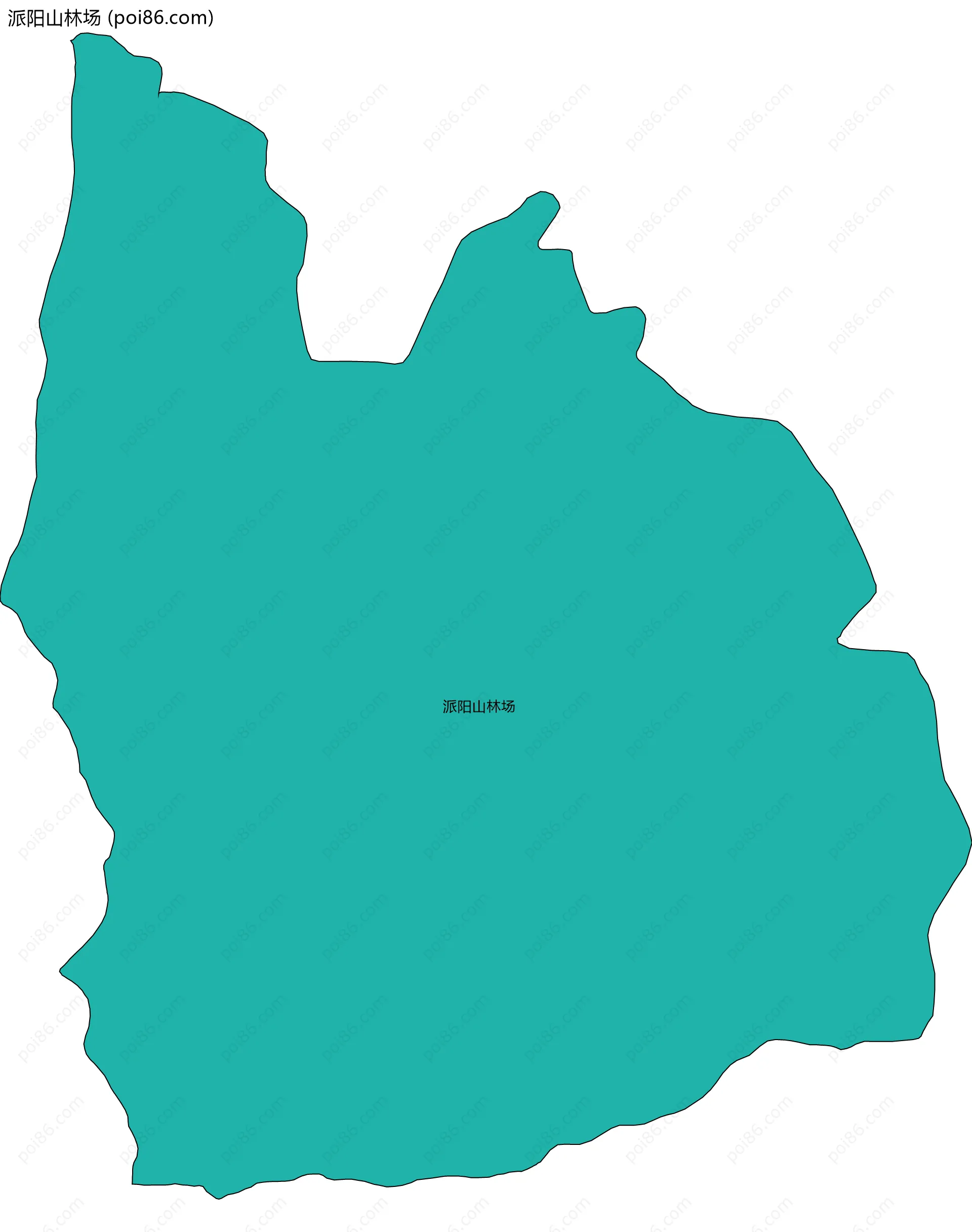 派阳山林场边界地图