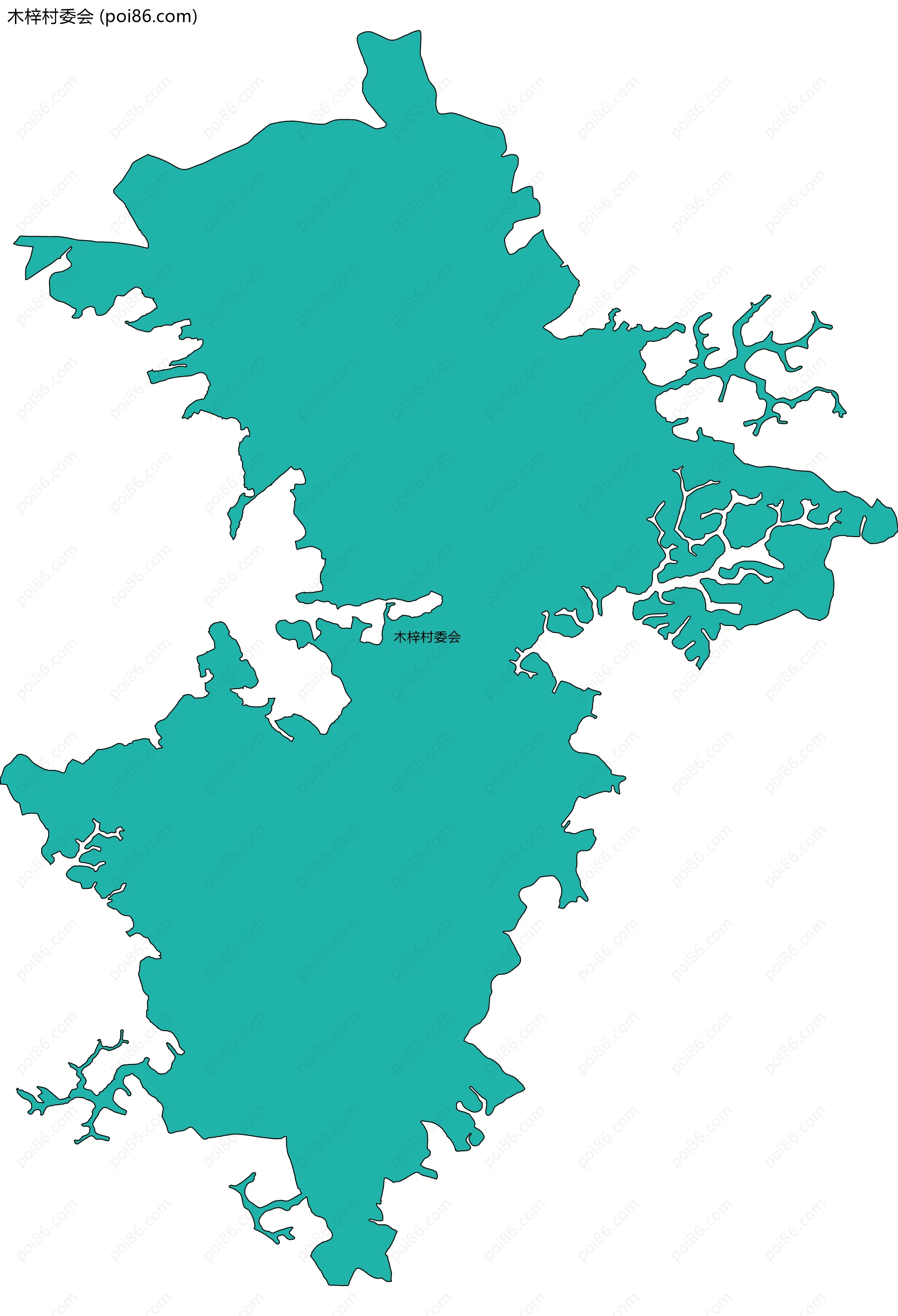 木梓村委会边界地图