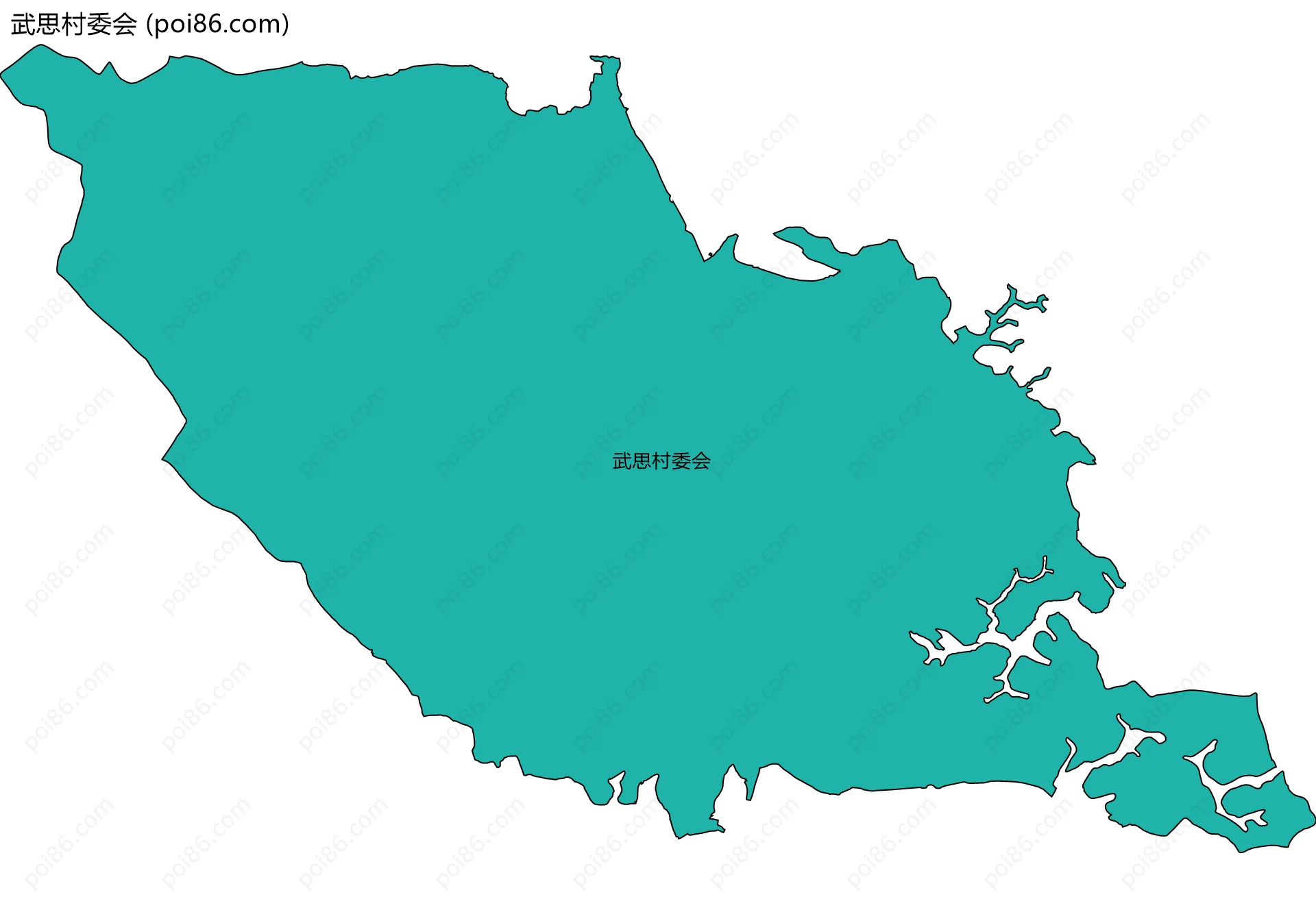 武思村委会边界地图