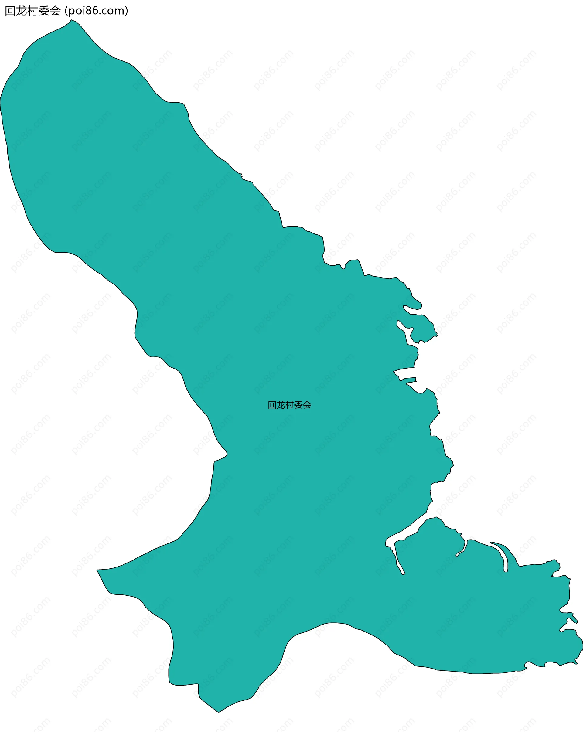 回龙村委会边界地图