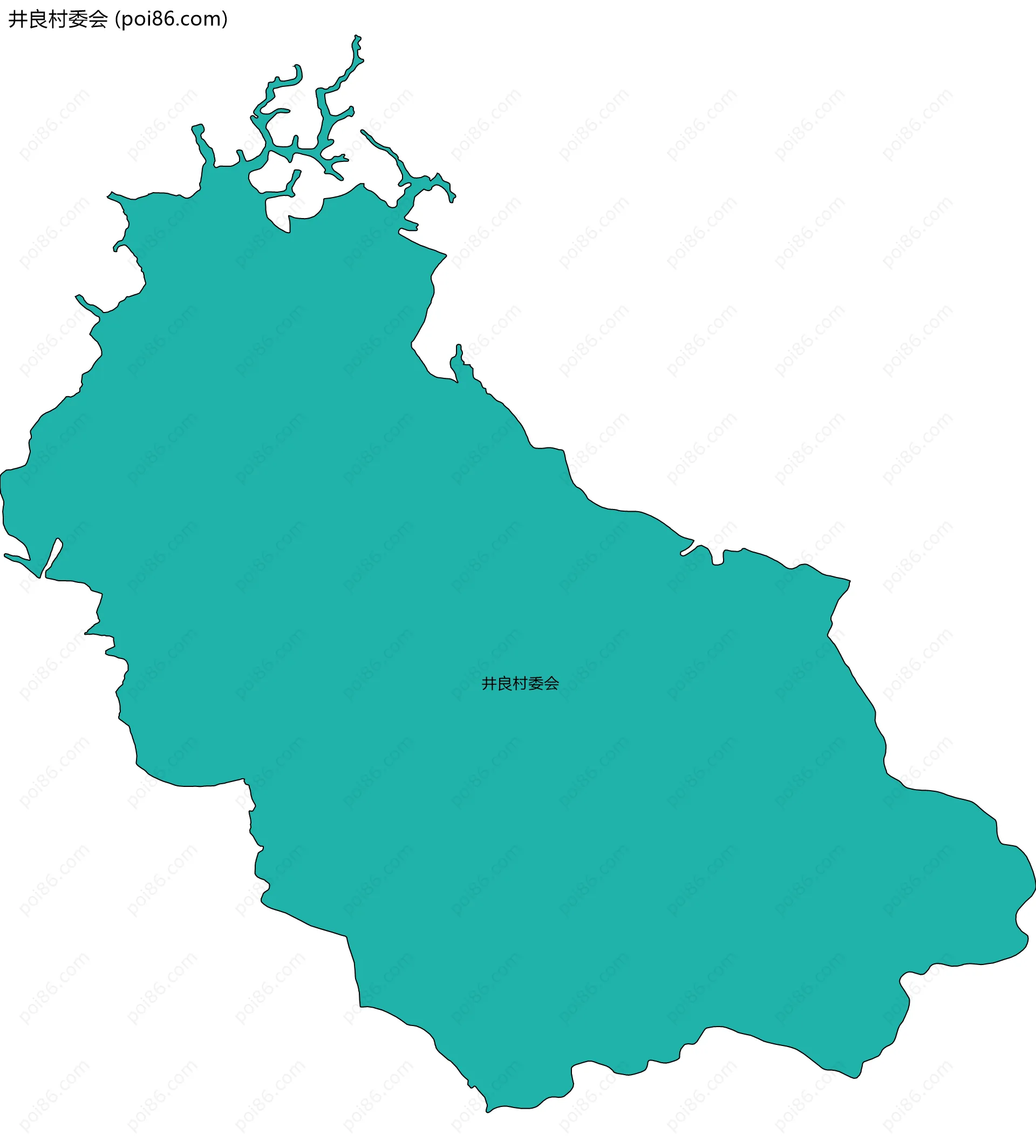 井良村委会边界地图