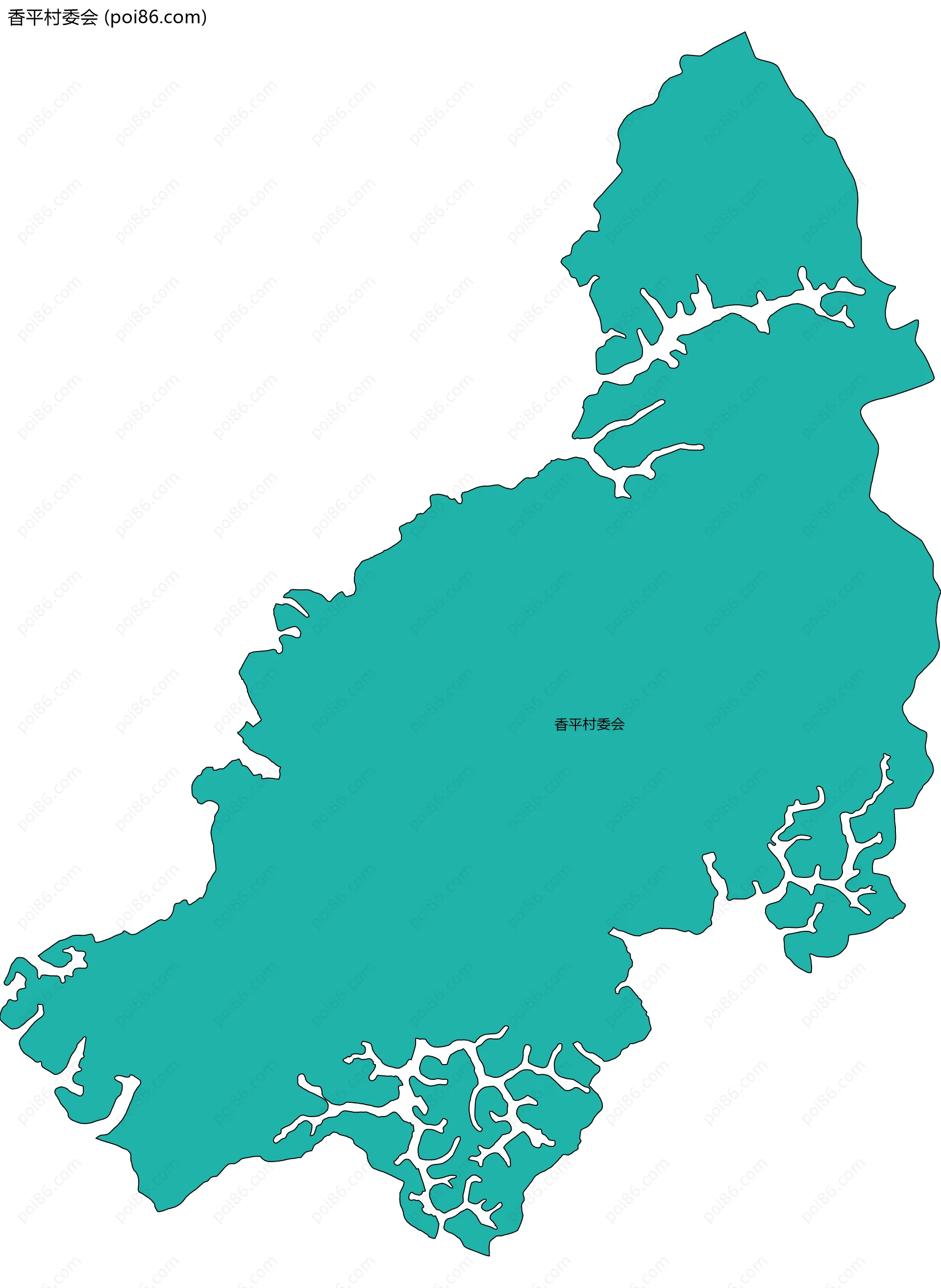 香平村委会边界地图