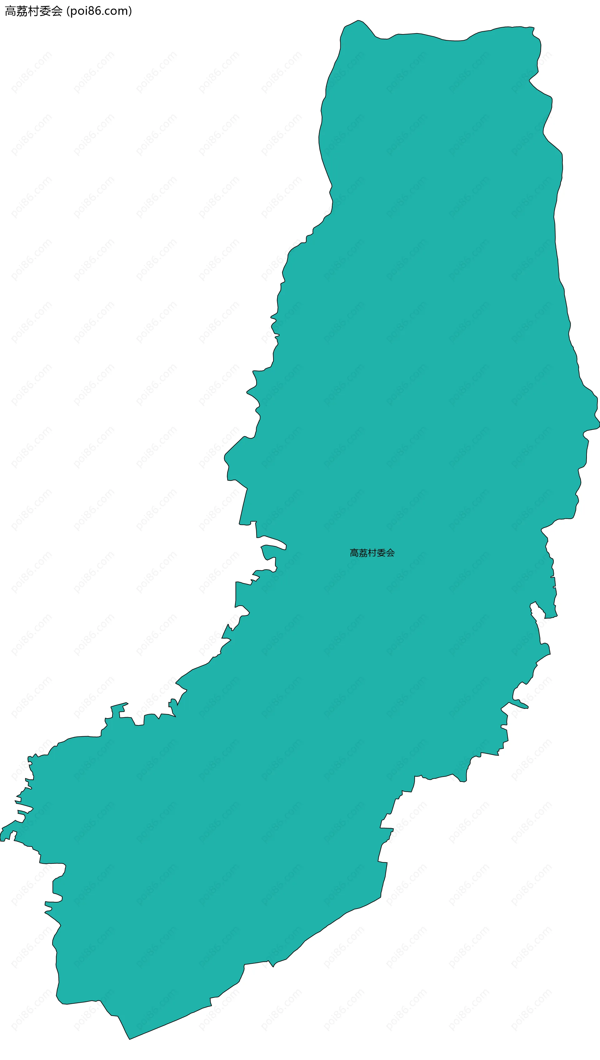 高荔村委会边界地图