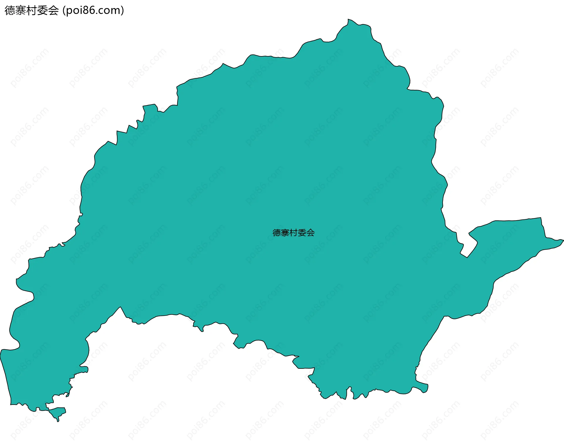 德寨村委会边界地图