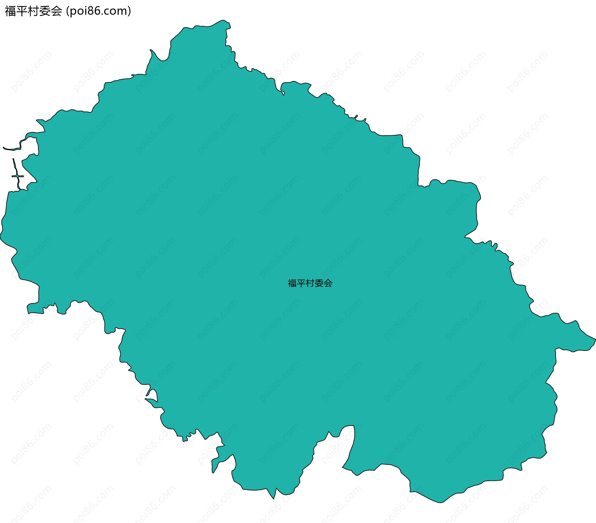 福平村委会边界地图