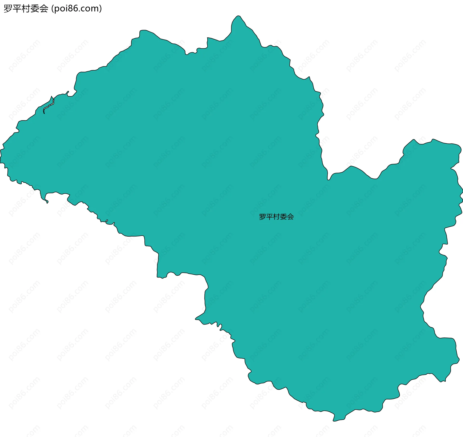 罗平村委会边界地图