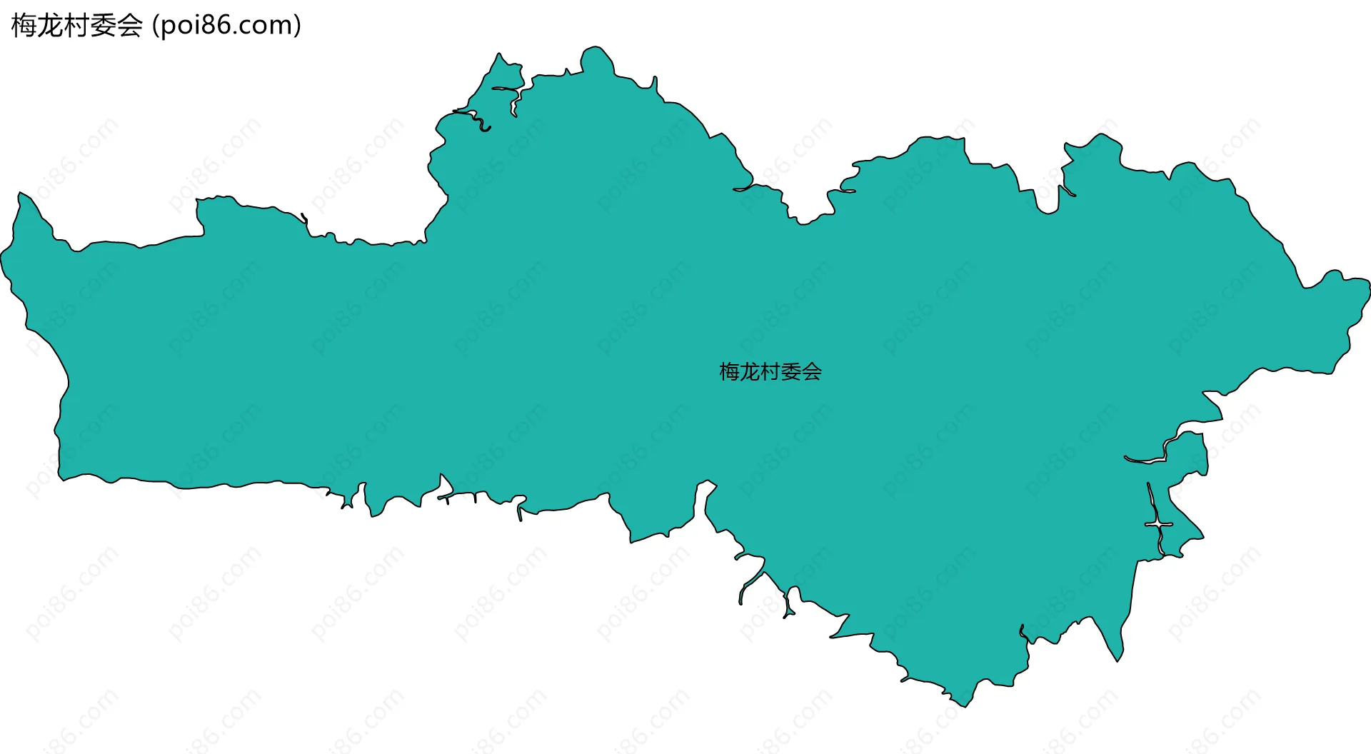 梅龙村委会边界地图