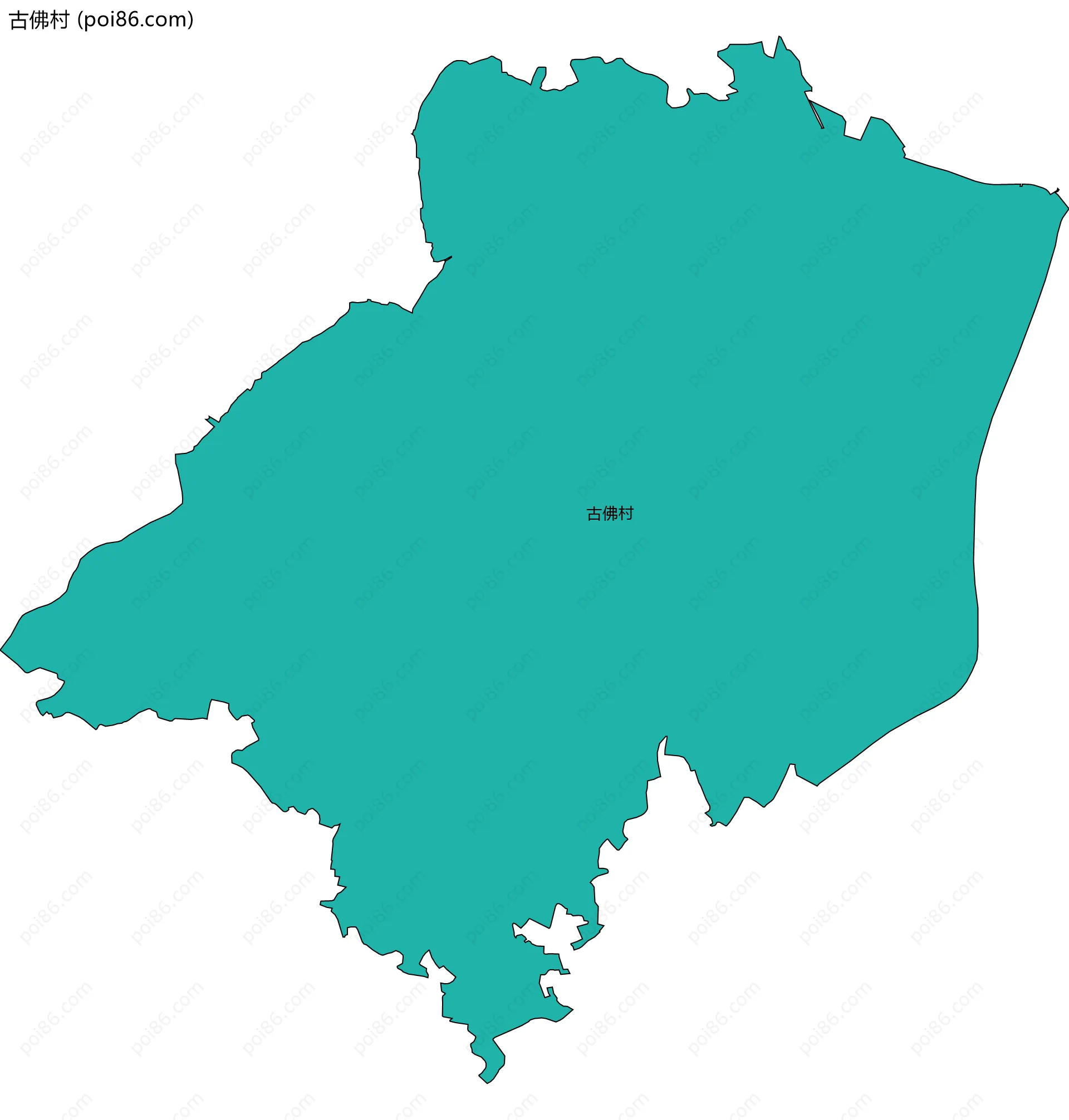 古佛村边界地图