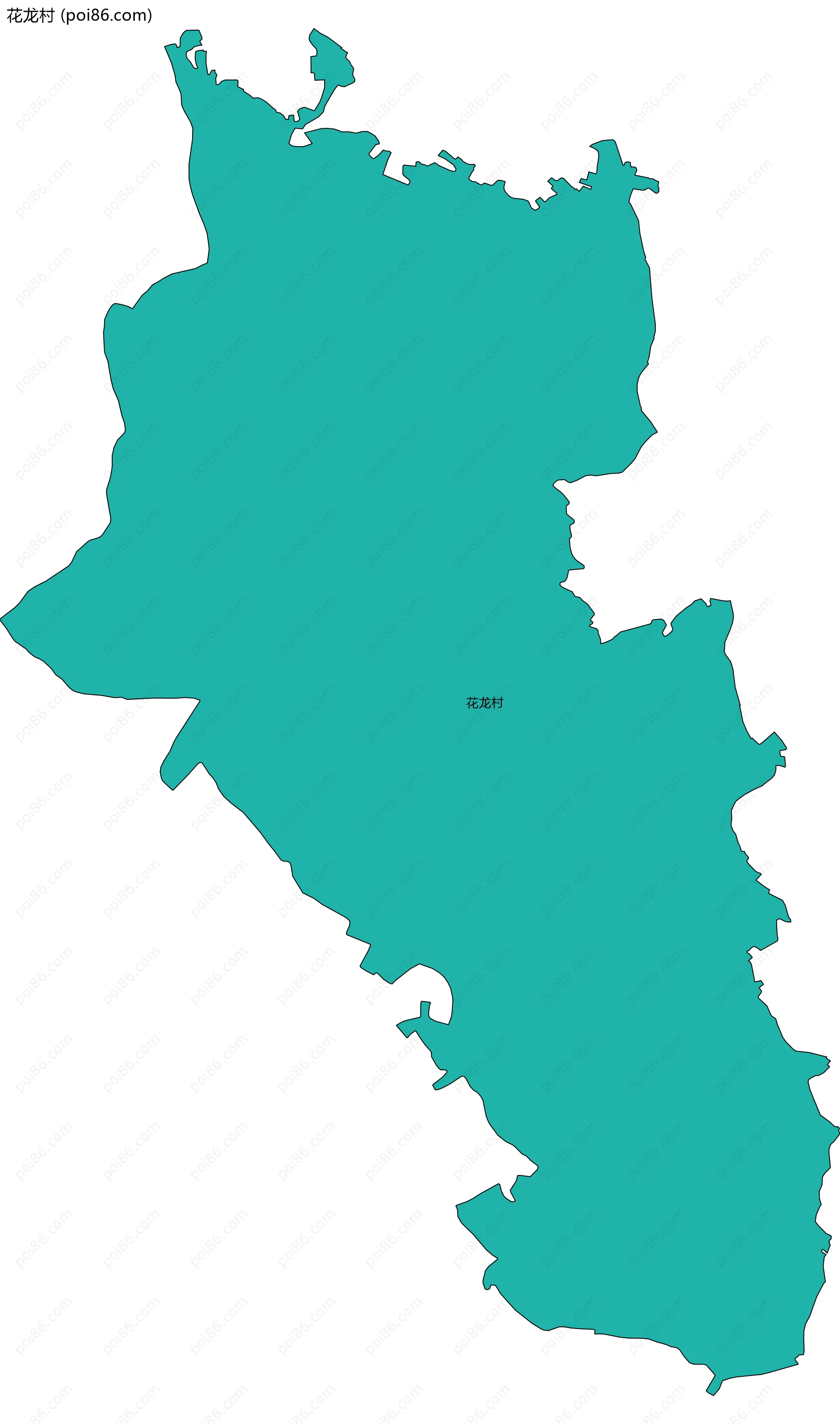 花龙村边界地图